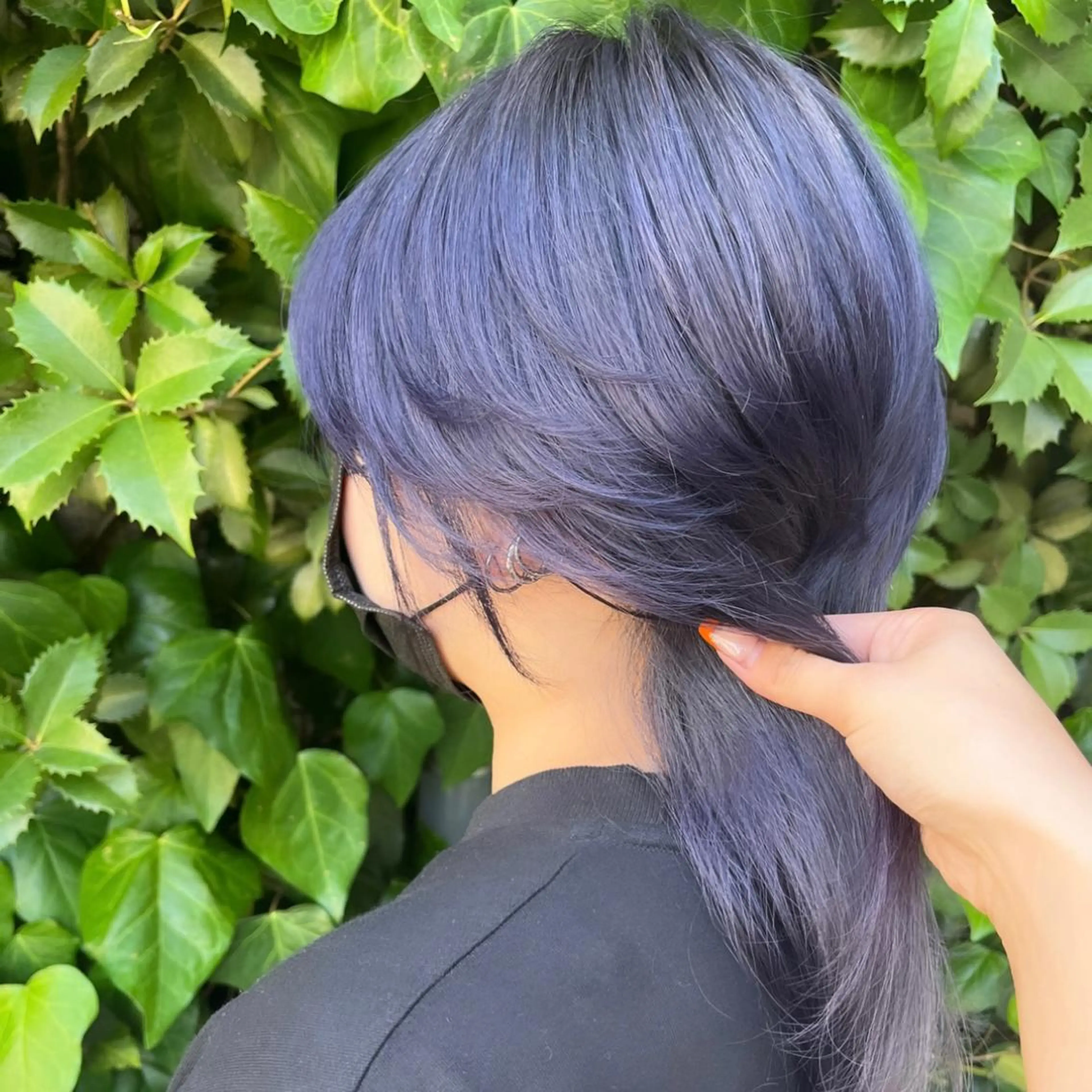 セミロング カラー パープルカラー IMARI /のヘアスタイル