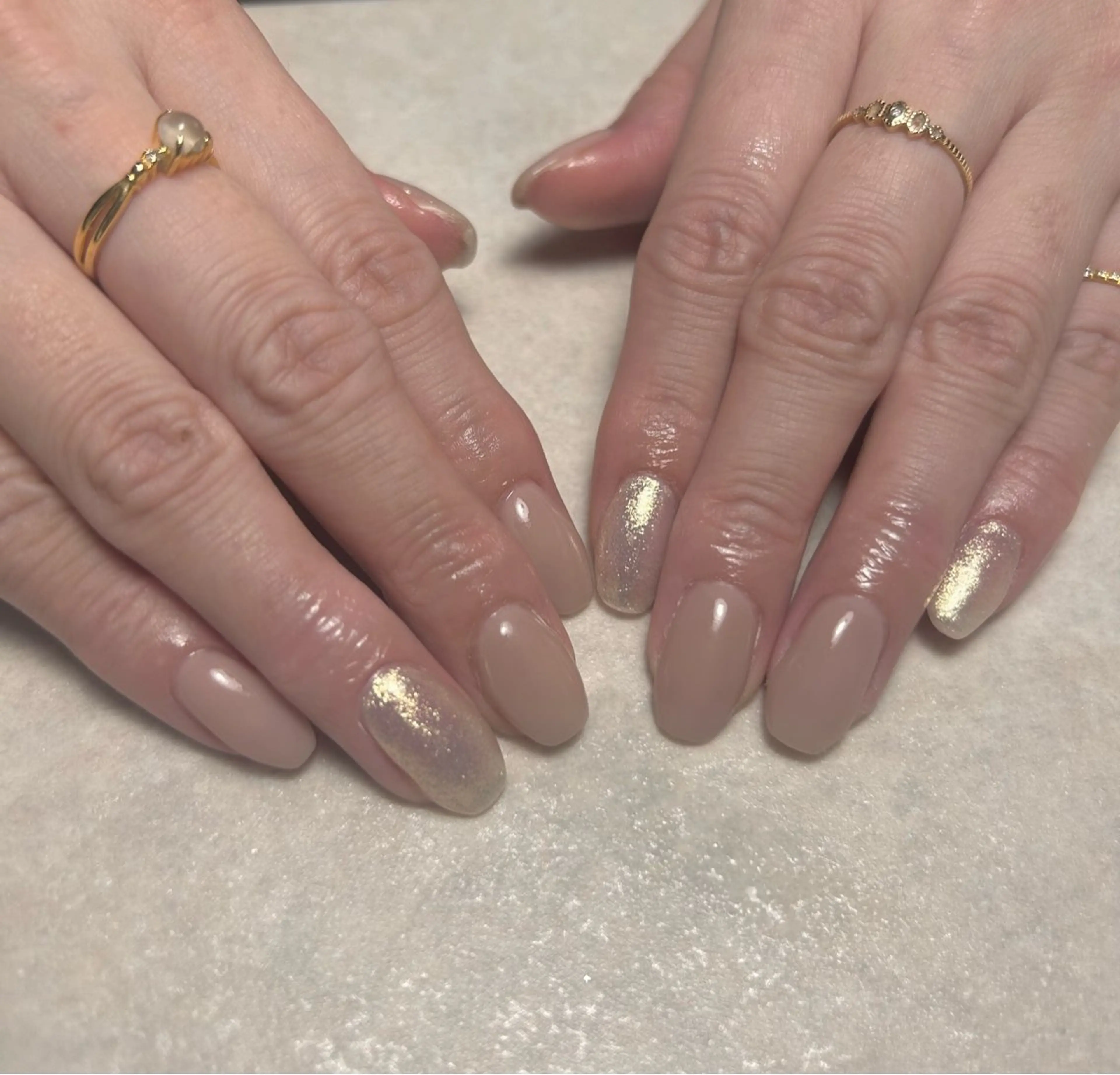 ネイル ラメ(グリッター) ワンカラーネイル Brugge a.のネイルデザイン