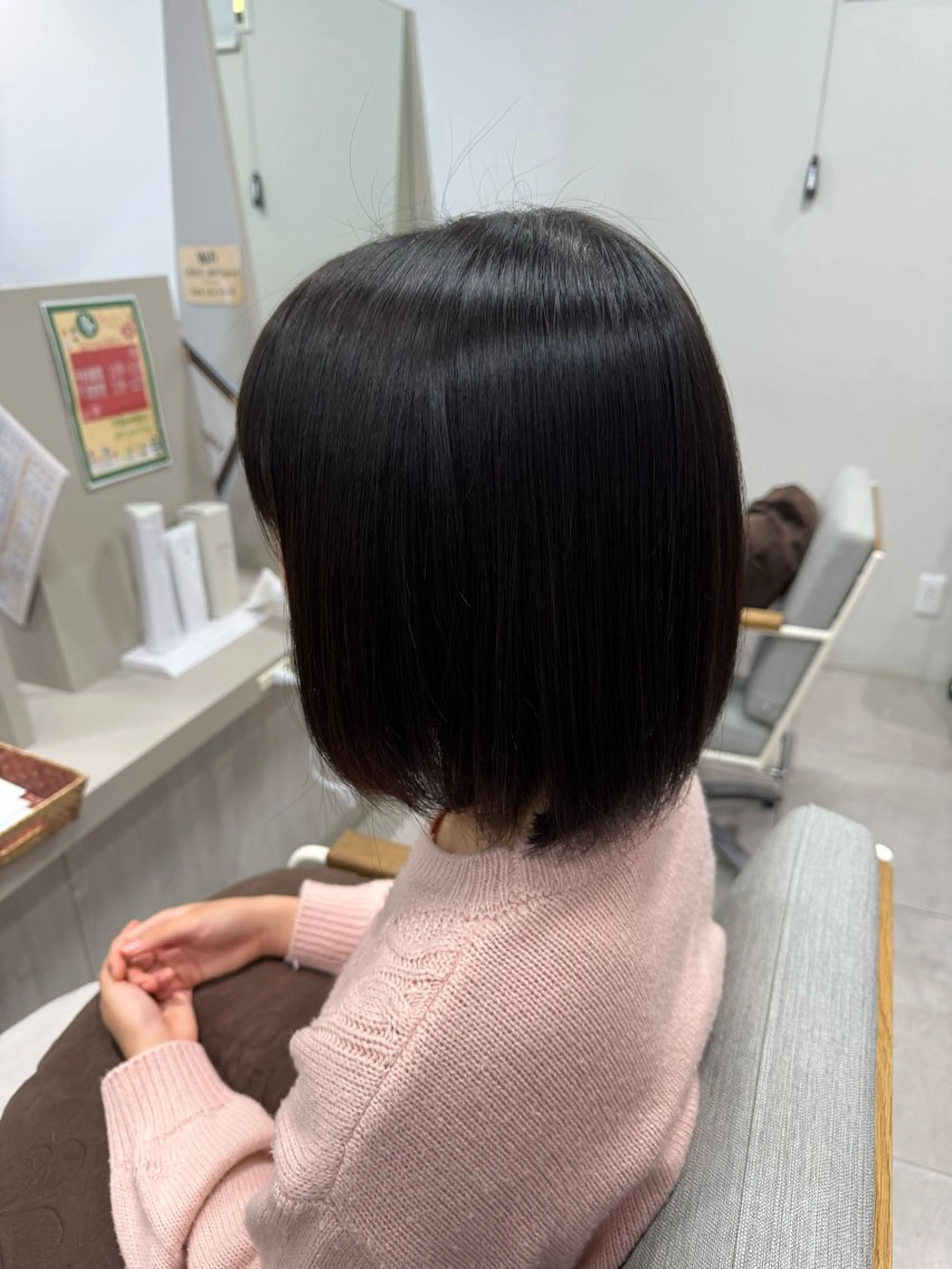 ミディアム パーマ 縮毛矯正 CRECE💫永尾 胡桃のヘアスタイル