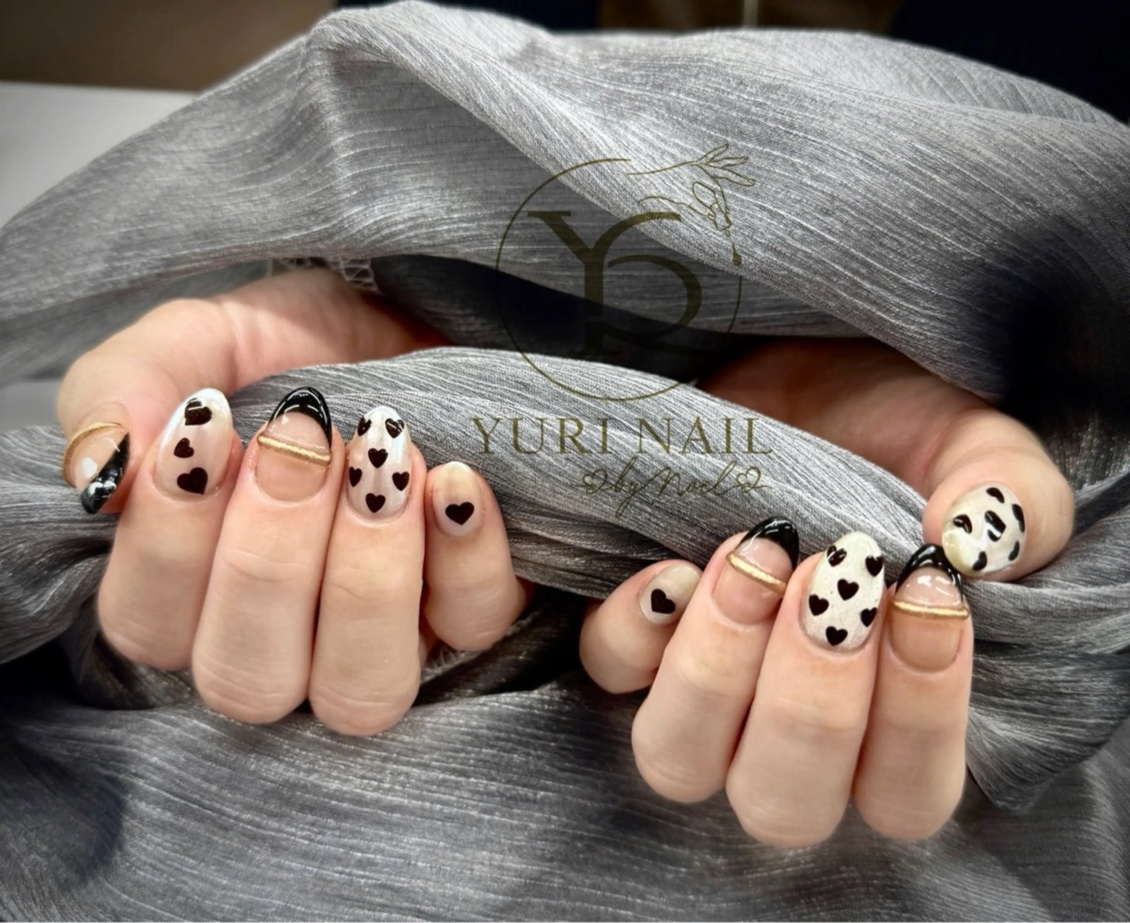 ネイル チークネイル フットネイル フレンチネイル グラデーション キラキラネイル ハンドネイル フットネイル ハンドケア YURI Nail NARITAのネイルデザイン