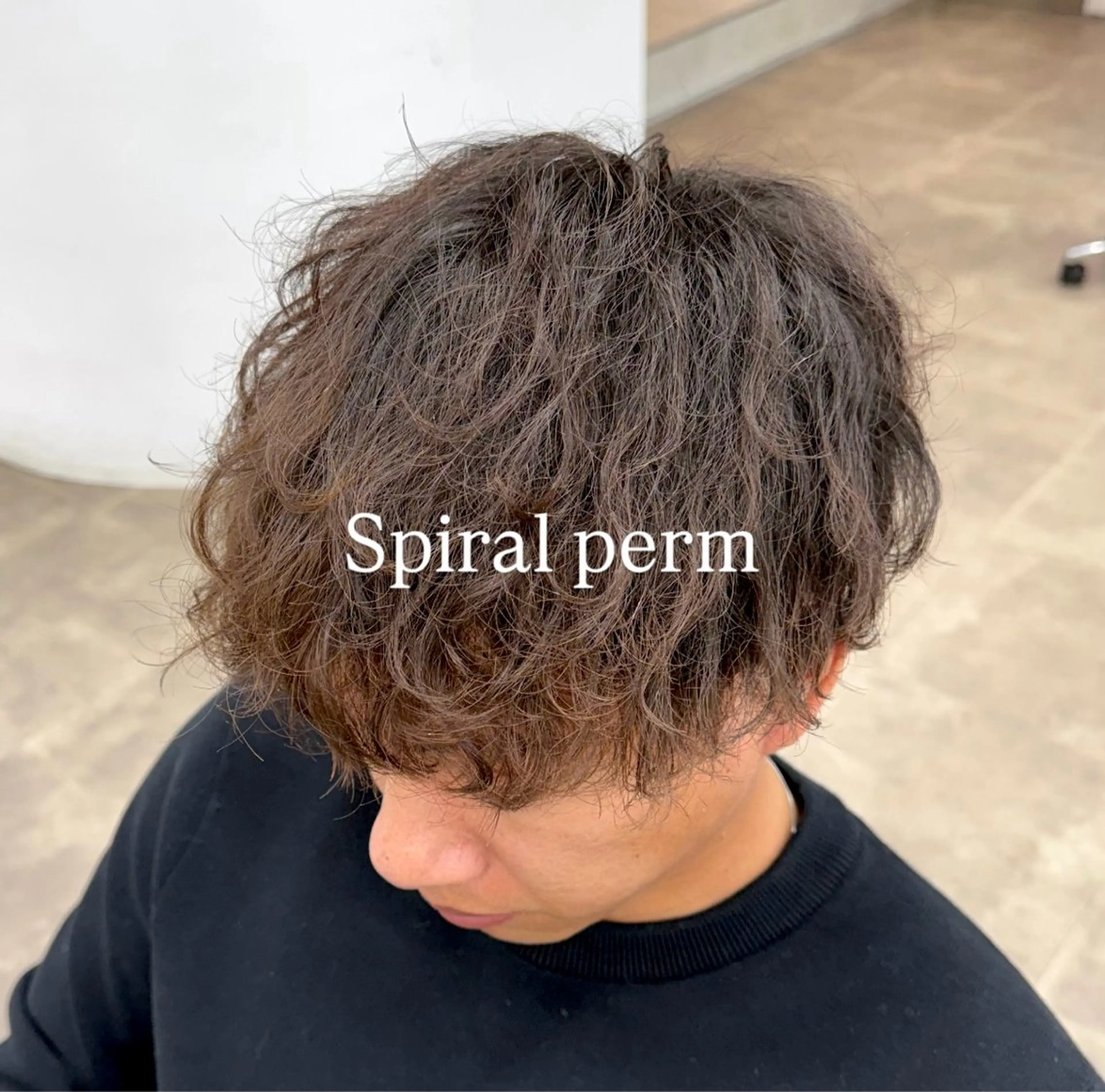 ミディアム カット パーマ トリートメント メンズ特化美容師 🐈⬛RUNAのヘアスタイル