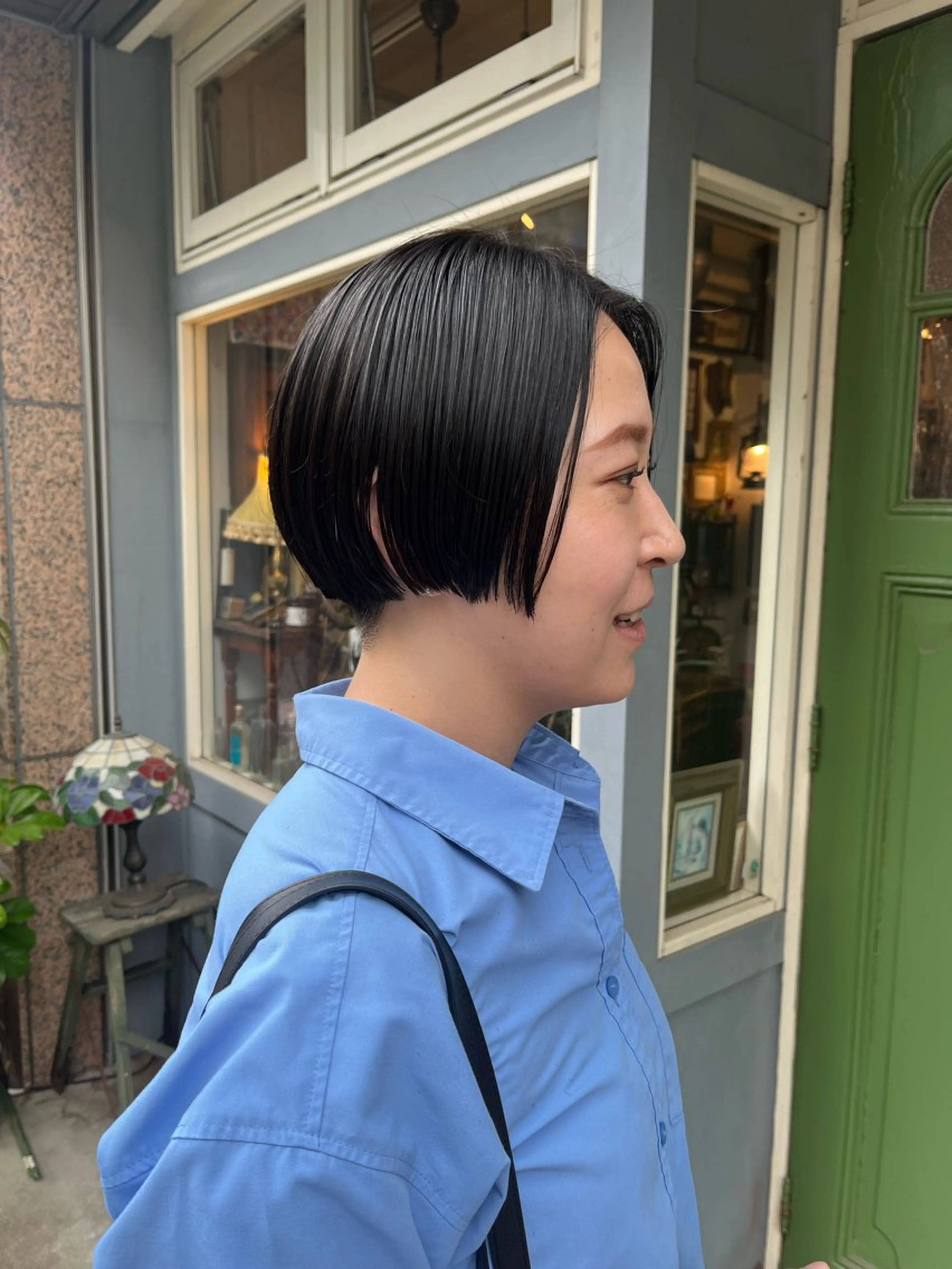 ショート ショートヘア カット ヘッドスパ benji 学芸大学所属・朝が楽なパーマ 🌱ショート/緒方椋のヘアスタイル