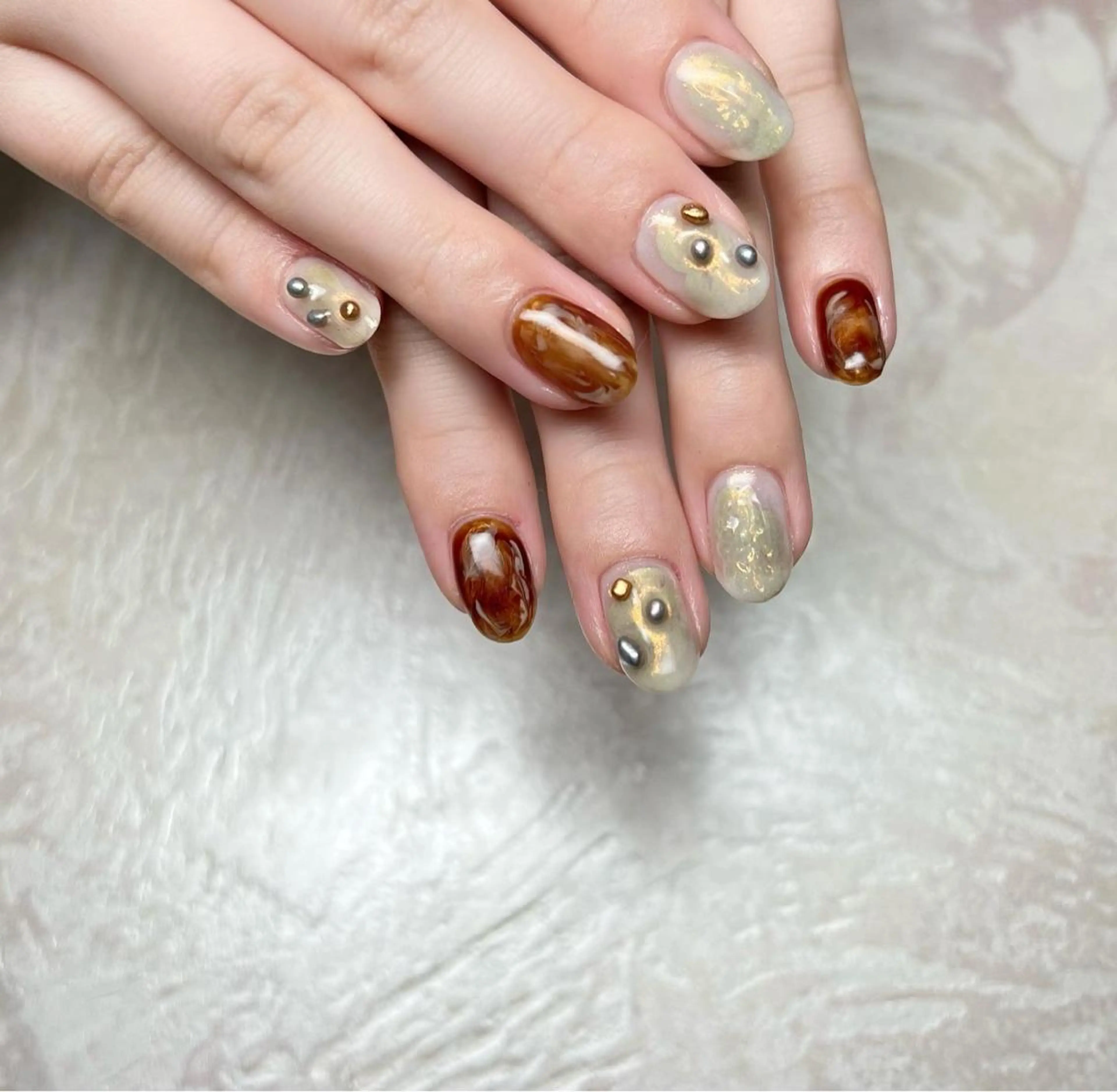 ネイル ニュアンスネイル ショートネイル gemickle nailのネイルデザイン