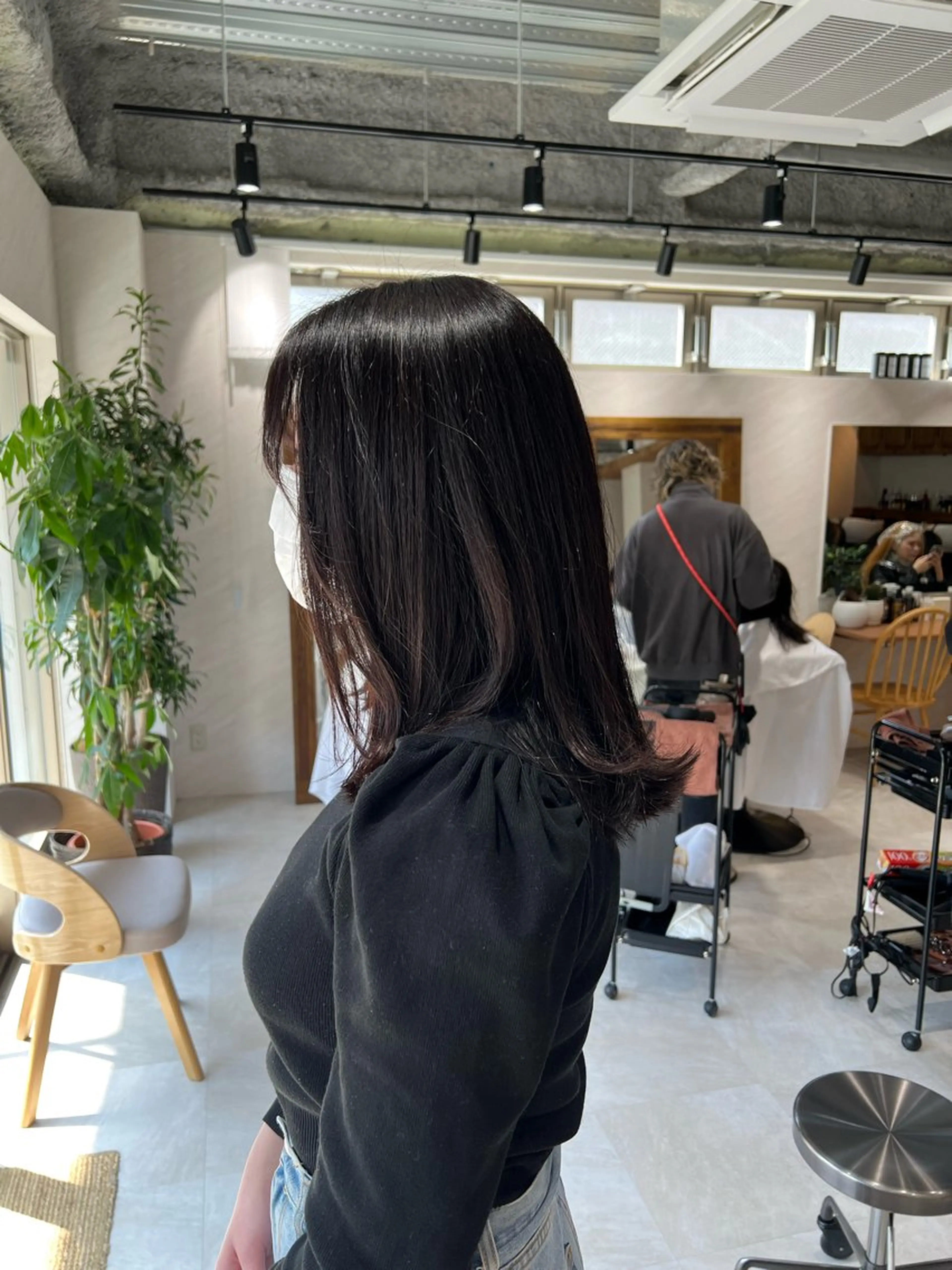 ミディアム カット パーマ トリートメント 艶ボブ🤎ボブパーマ 透明感カラー\メンズのヘアスタイル