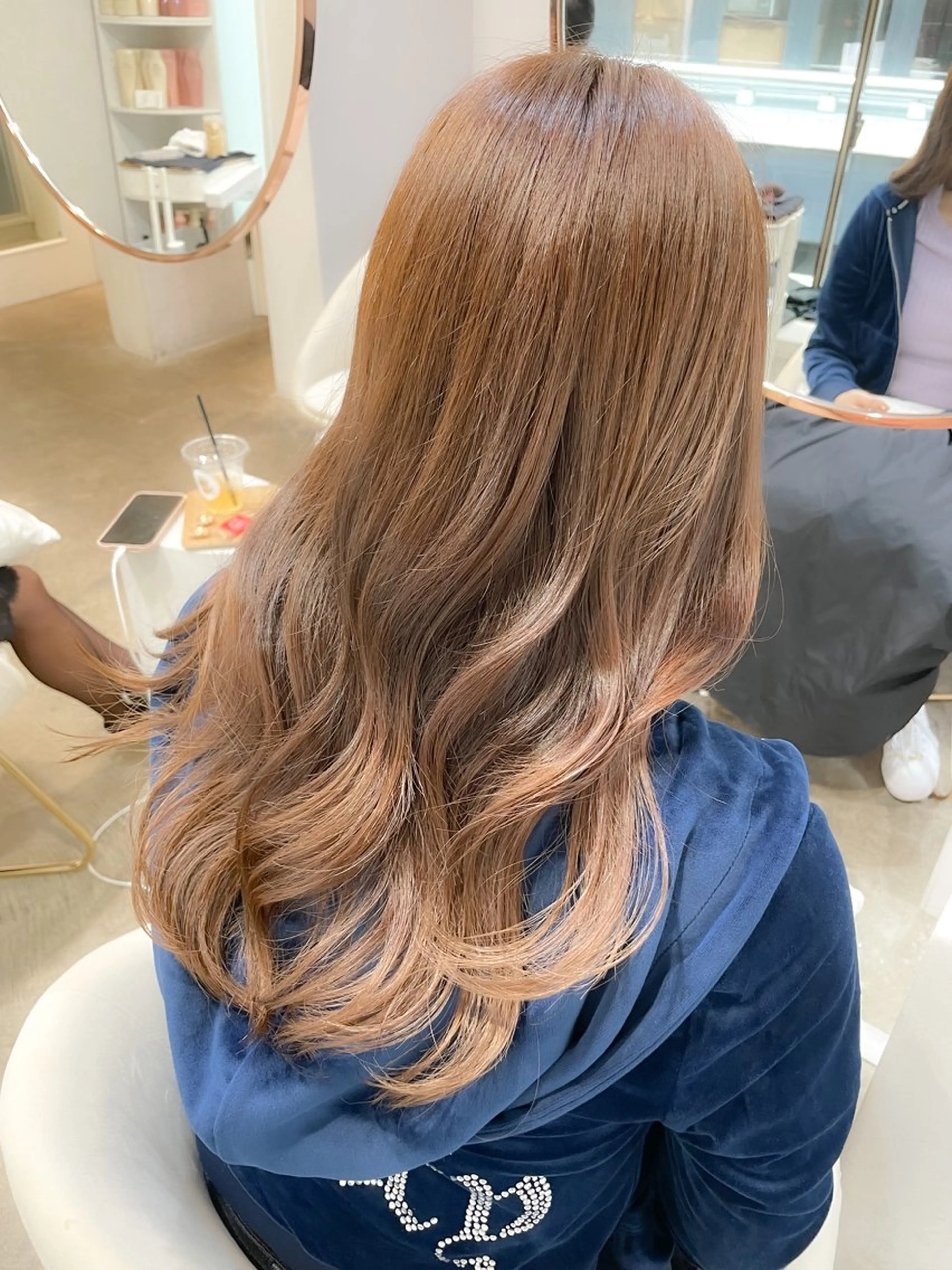 カラー ブリーチ ケアブリーチ ダブルカラー ハイライトカラー イルミナカラー ミディアム/顔周り/ ベージュ🌼mayuのヘアスタイル