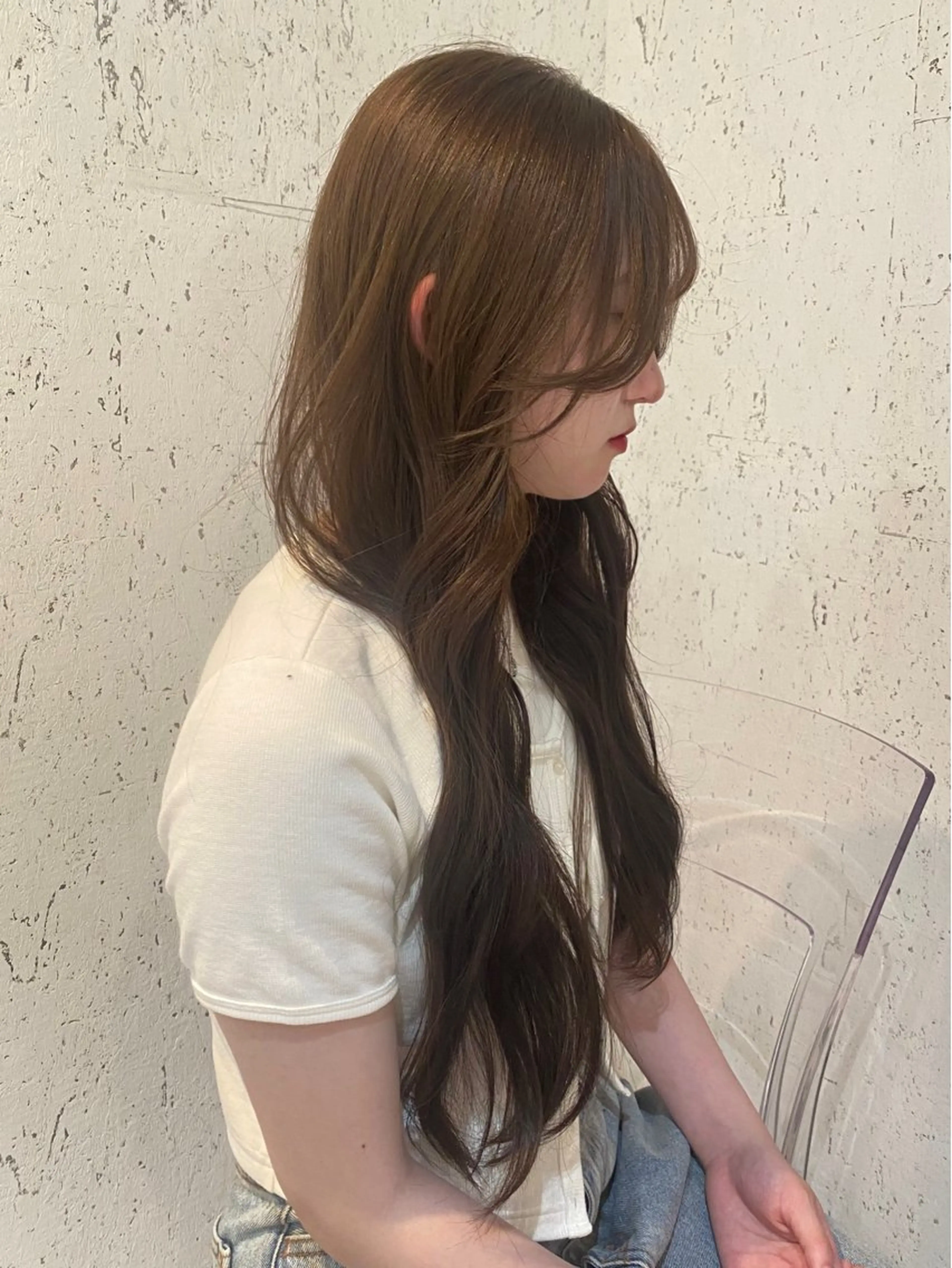 ロング カラー ベージュカラー カット ヘアカラー トリートメント mai / linoah˚✧のヘアスタイル