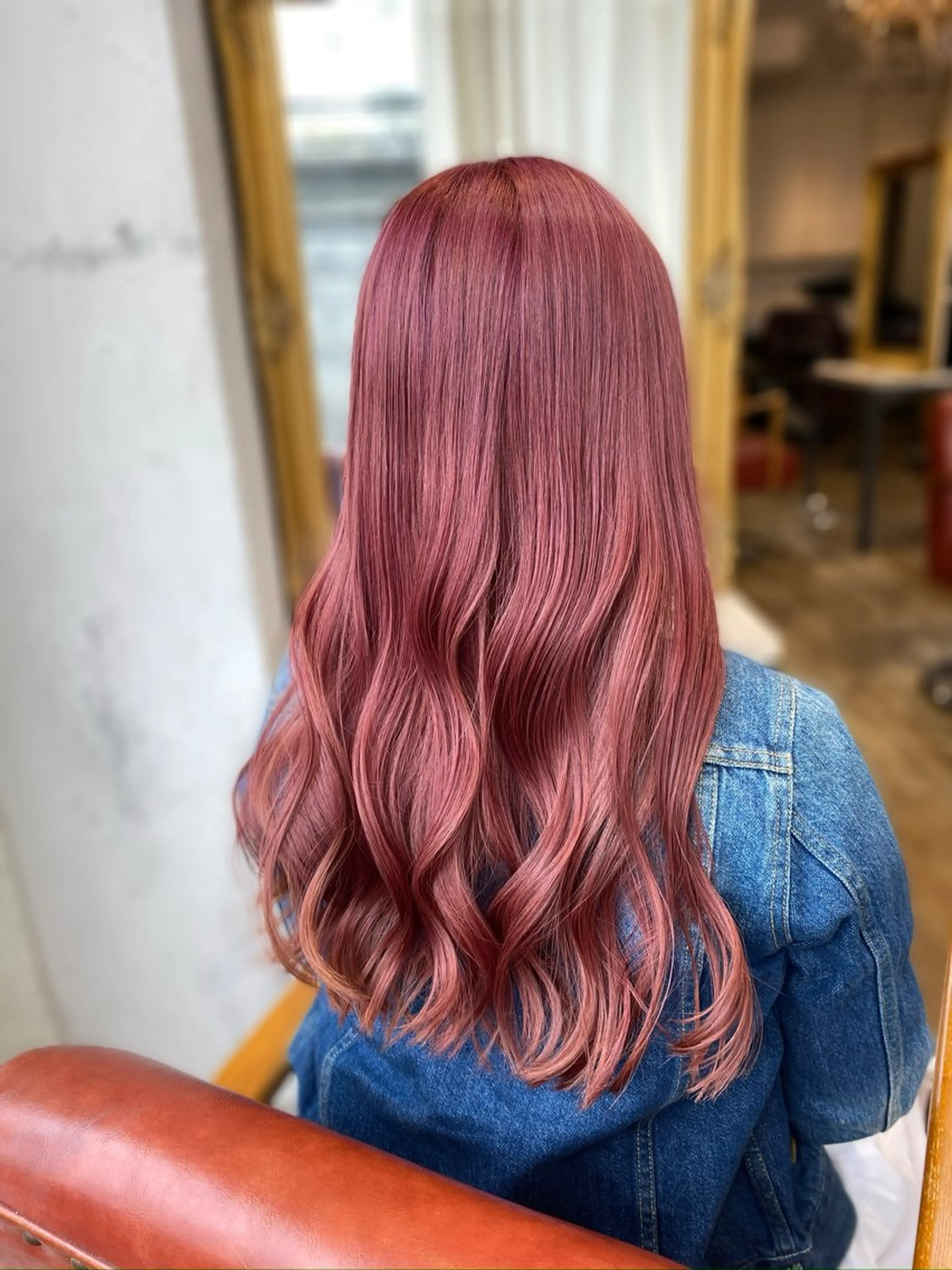 ロング カラー ヘアアレンジ ブリーチ 暖色系/透明感 治野心のヘアスタイル