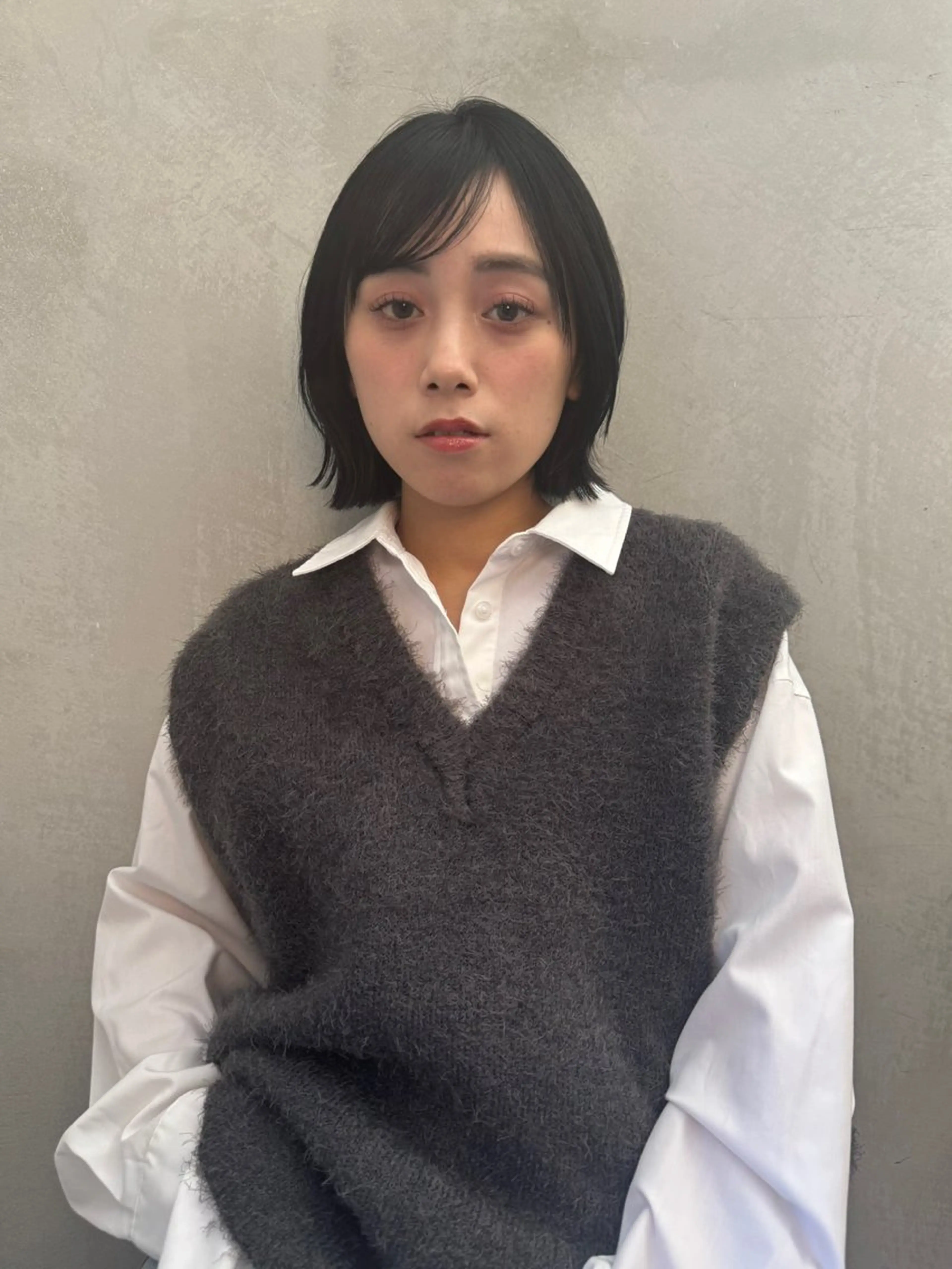 ミディアム 🫧ボブ／縮毛矯正／ 韓国／ゆーな🫧のヘアスタイル