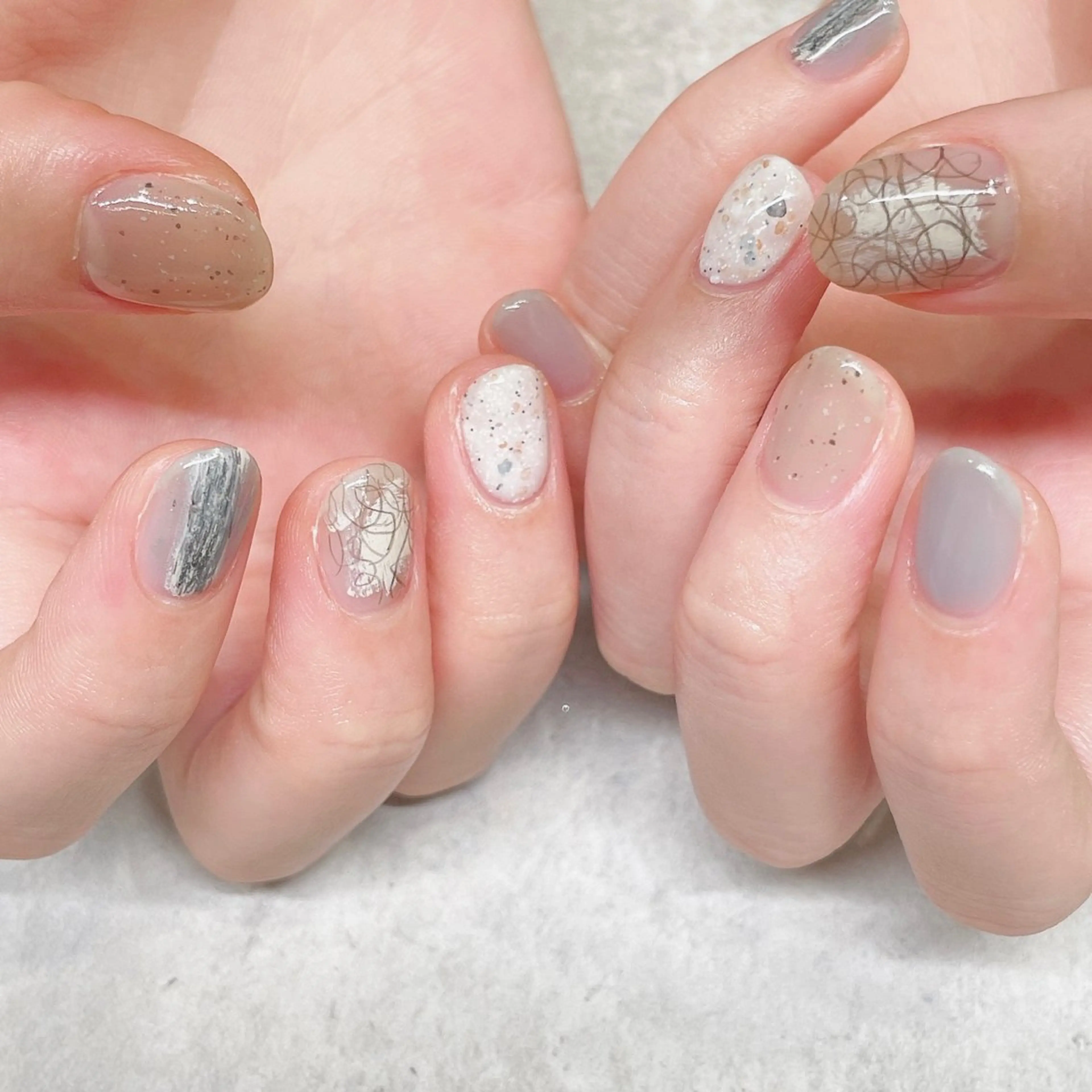 ネイル アートネイル ハンドネイル A85G ayakoのネイルデザイン