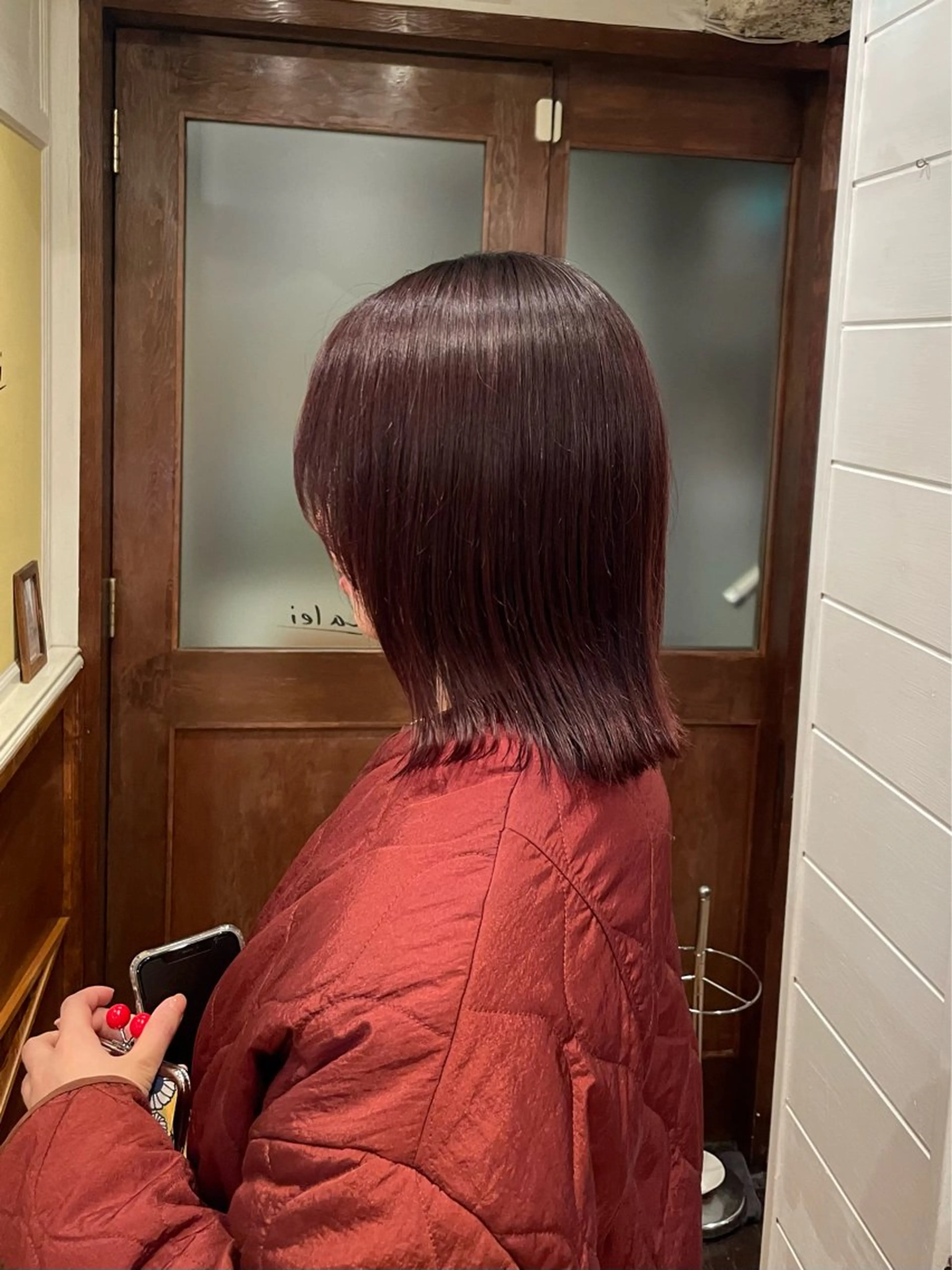 ミディアム ボブ/縮毛矯正/レイ ヤー♡Natsukiのヘアスタイル