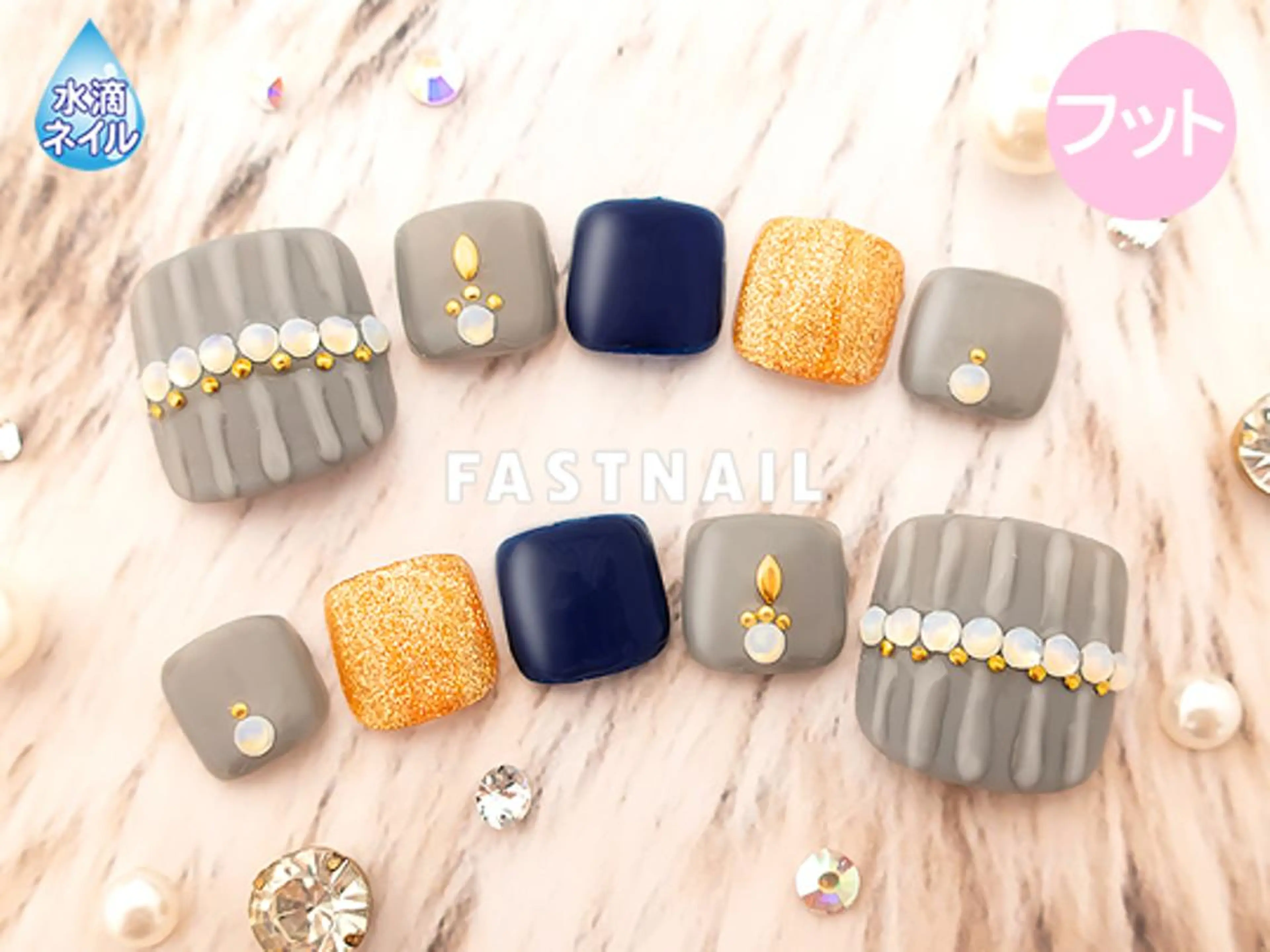 ネイル フットネイル 春ネイル フットネイル FASTNAIL LOCO東大和店のネイルデザイン