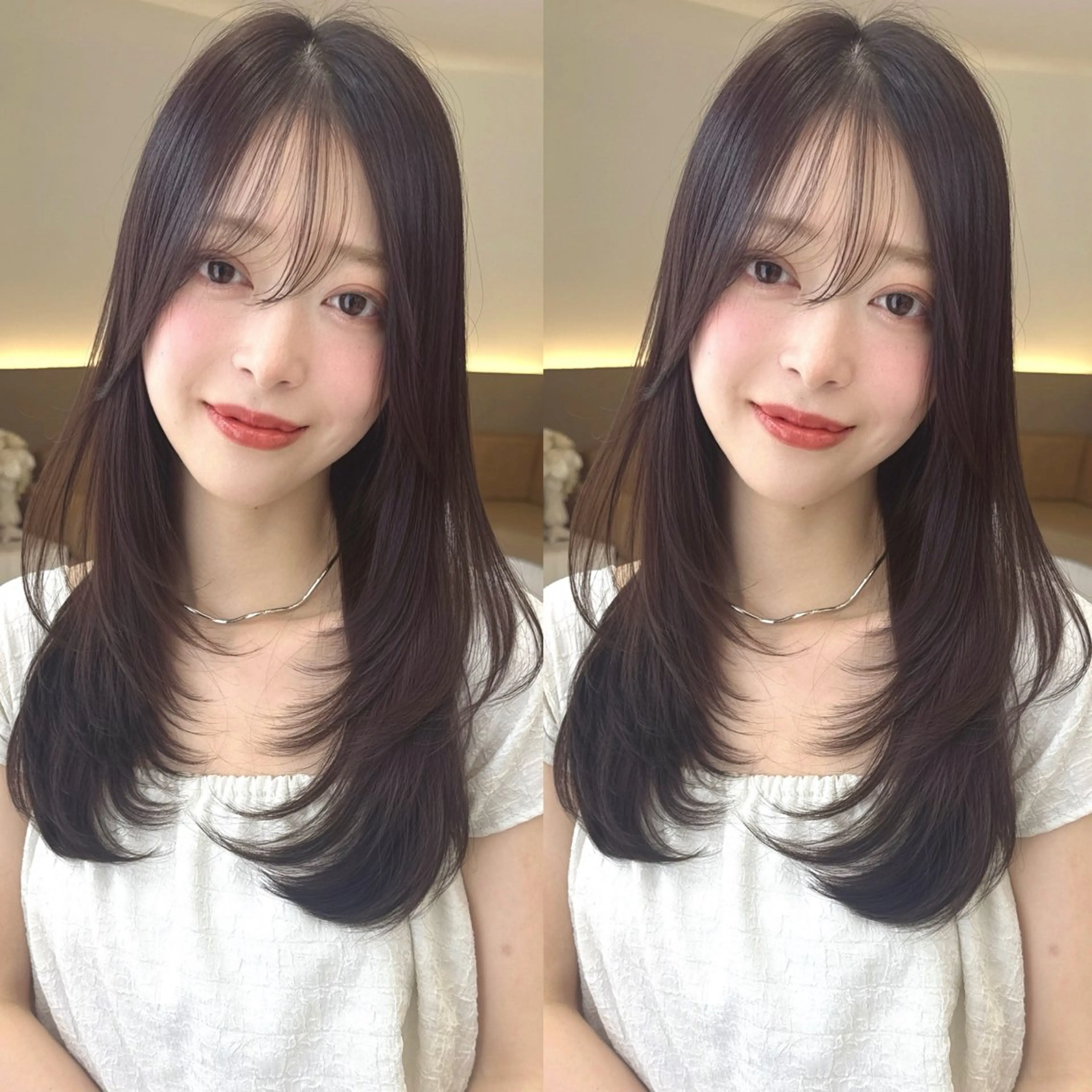 ミディアム カットモデル募集 長谷川のヘアスタイル