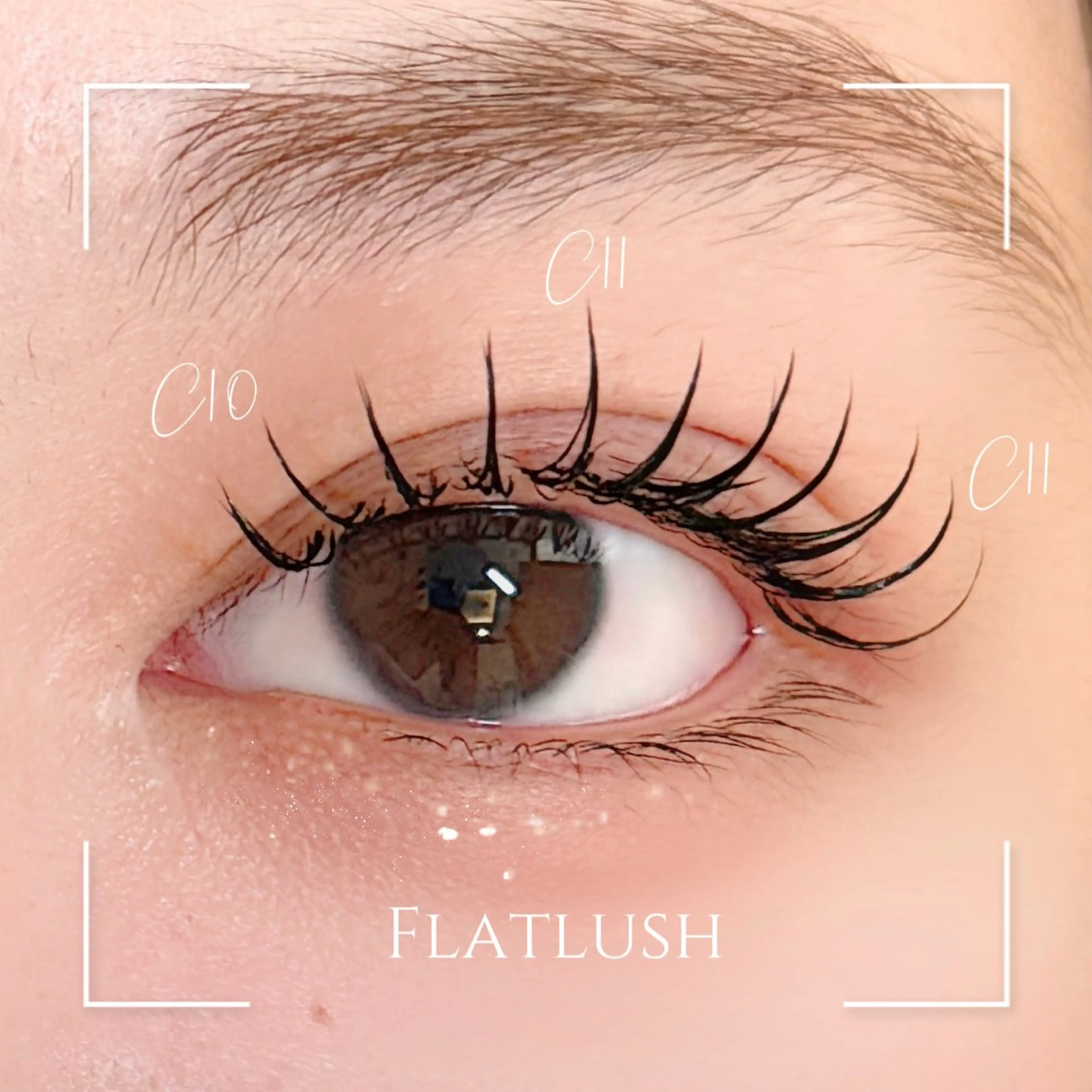 マツエク・マツパ フラットラッシュ 【LED/パリエク】 sakura🍒の眉毛・アイブロウイメージ