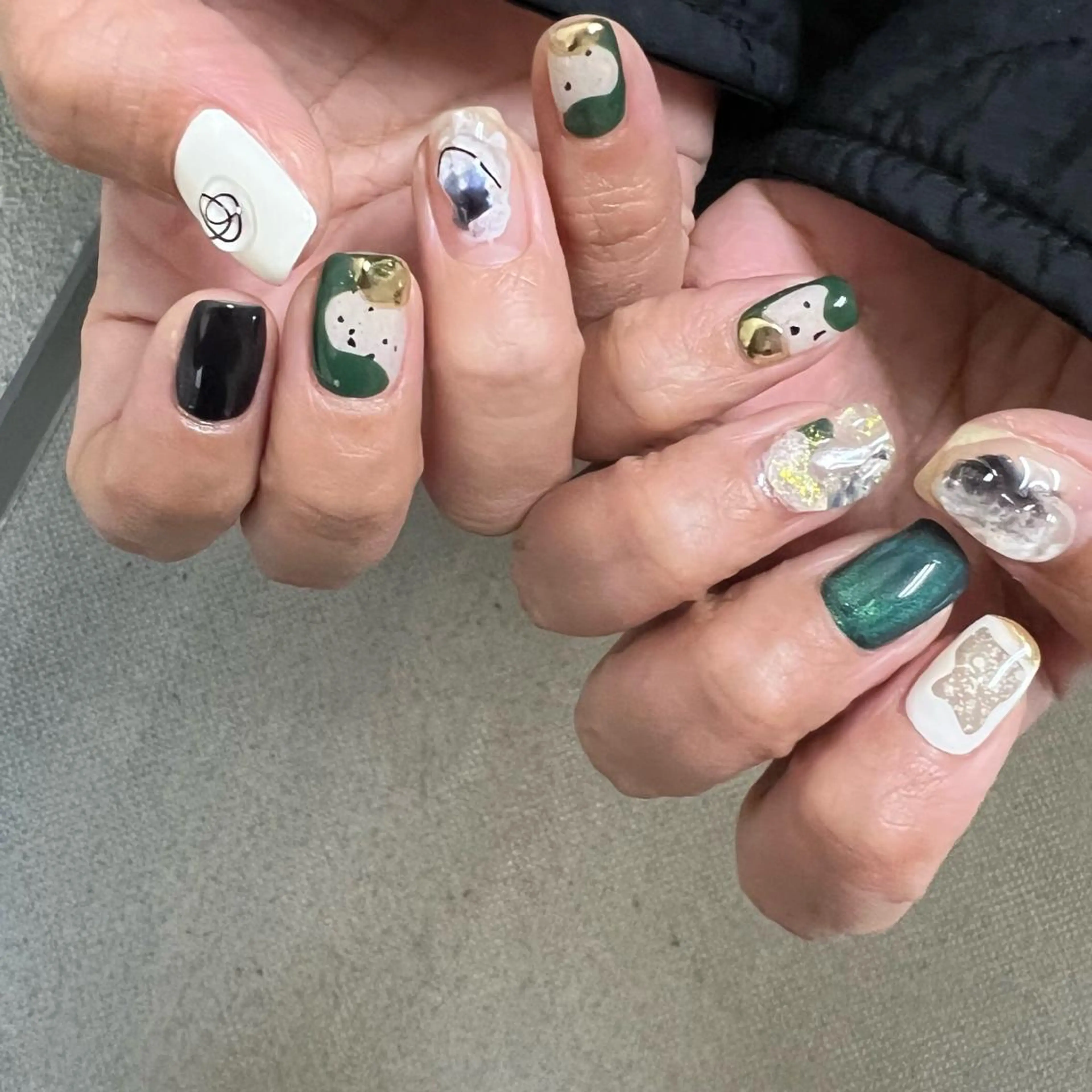 ミディアム ネイル ハンドネイル 京橋 【39nail】のネイルデザイン