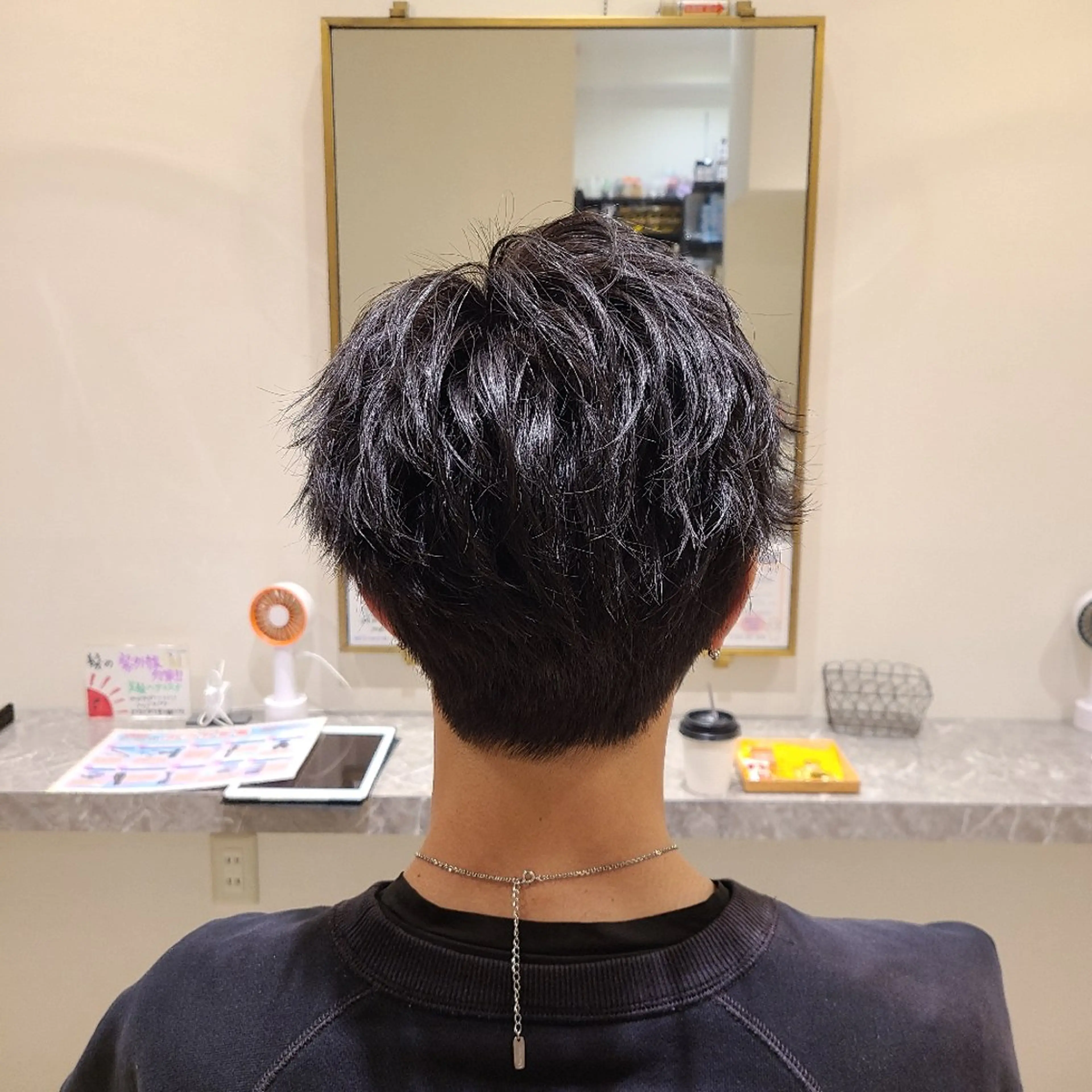 ミディアム メンズ カット トリートメント 中井 啓悟のヘアスタイル