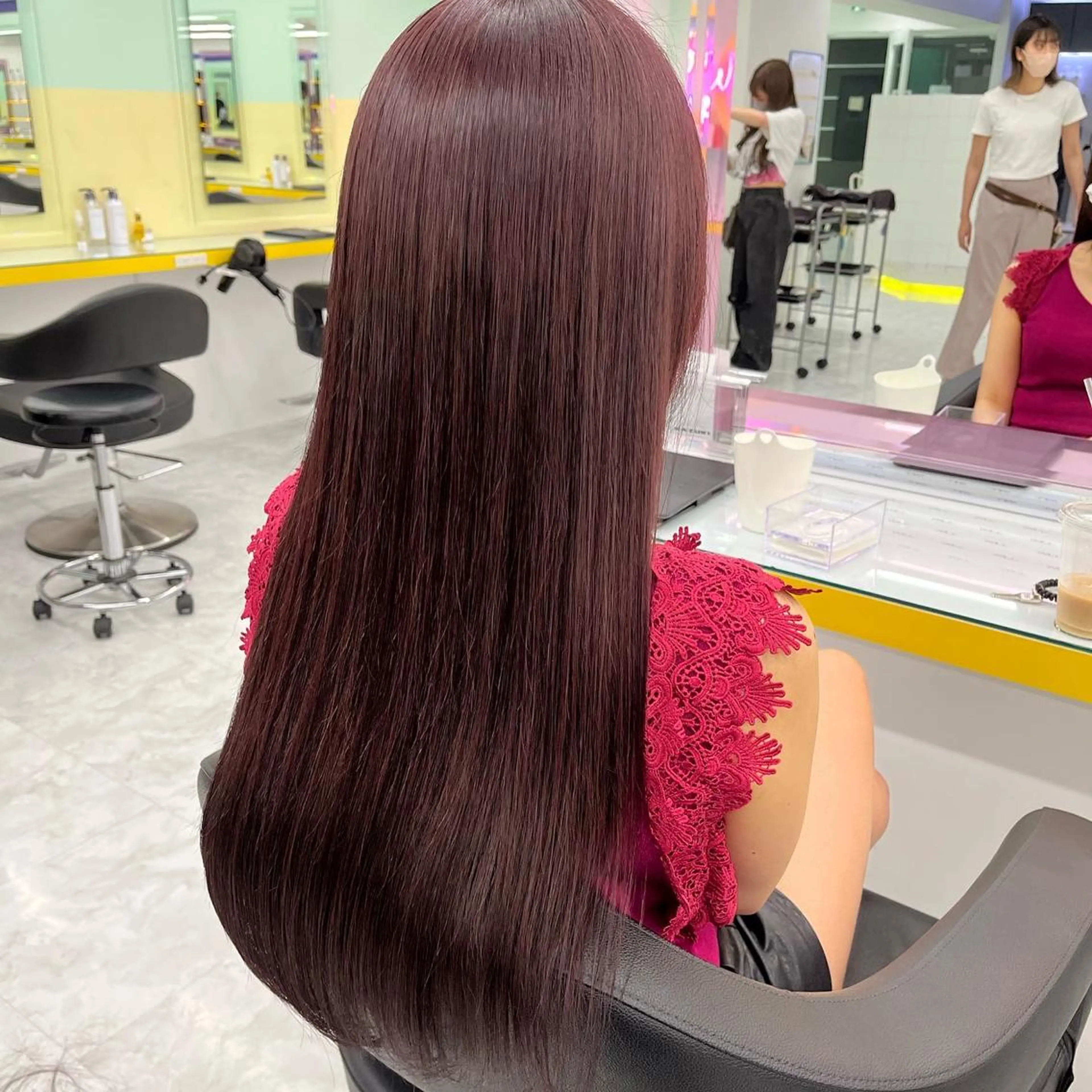 ロング カット ヘアカラー トリートメント ヘッドスパ ヘアセット I S所属・🪞透明感カラー🫧 縮毛矯正🥇かずきのヘアスタイル