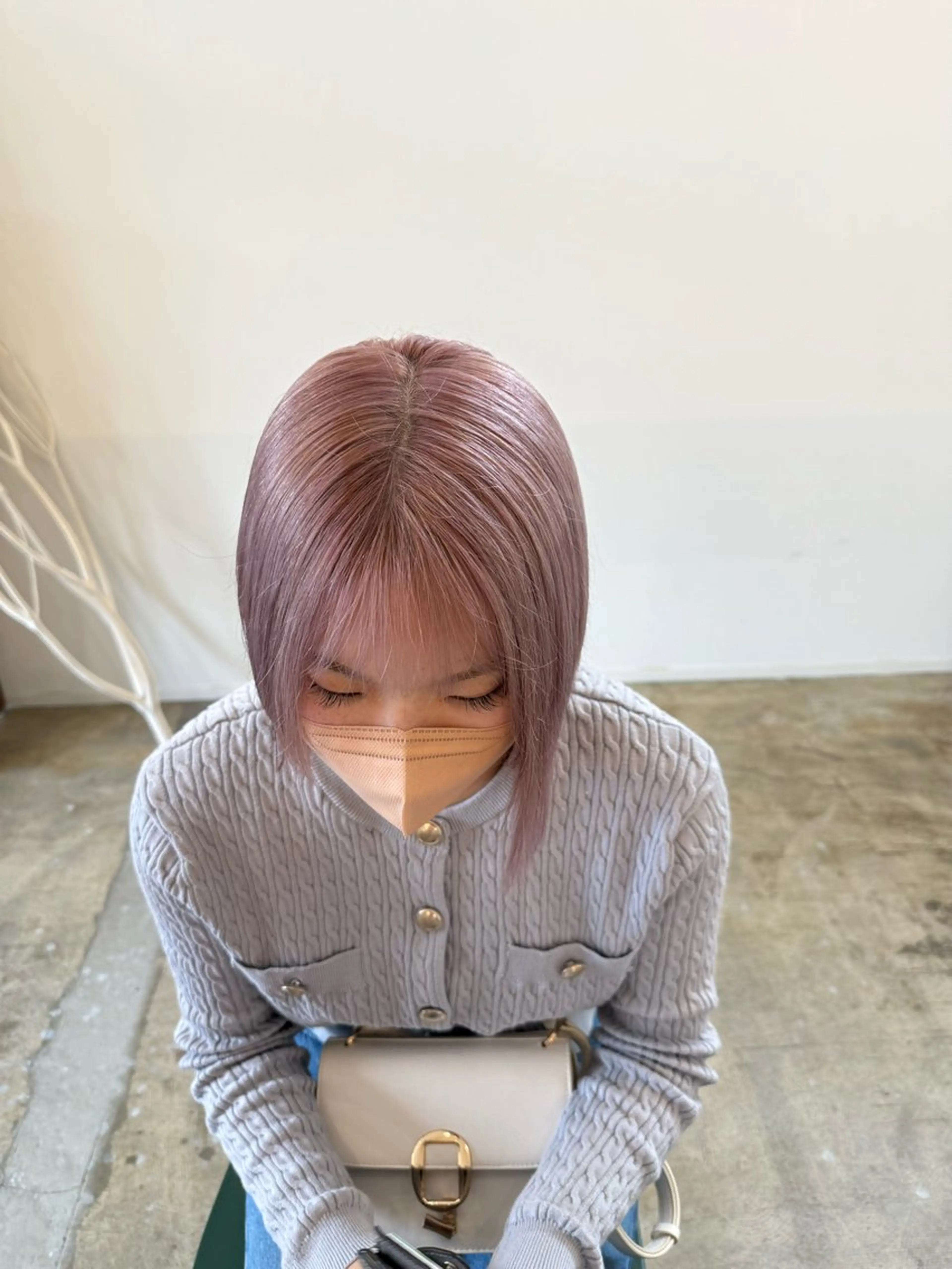 ミディアム 吉川 莉央のヘアスタイル