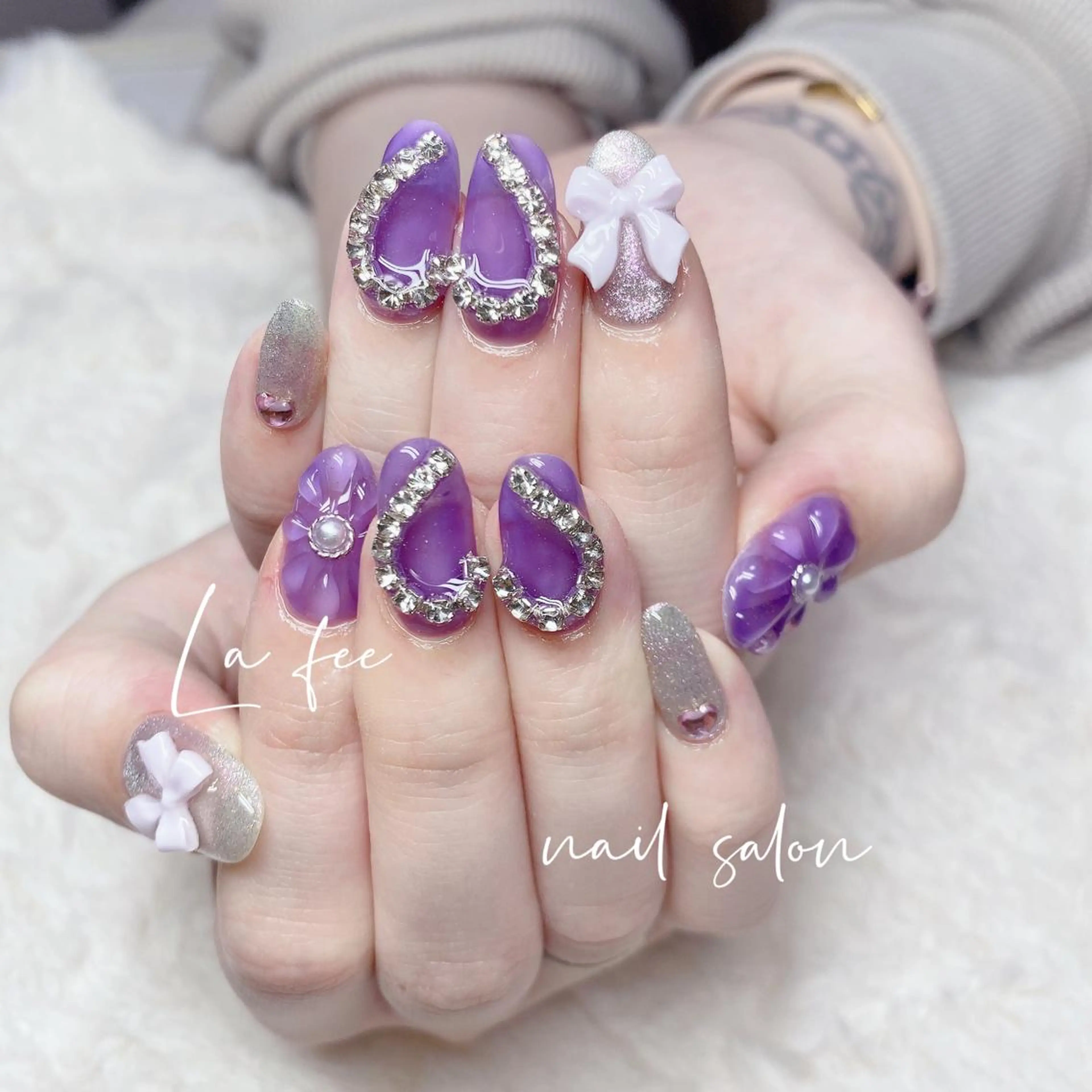 ❣️ハンド持ち込み100分❣アート6本🌟 初回&当店ソフトジェル付替オフ無料・ケア込みの写真