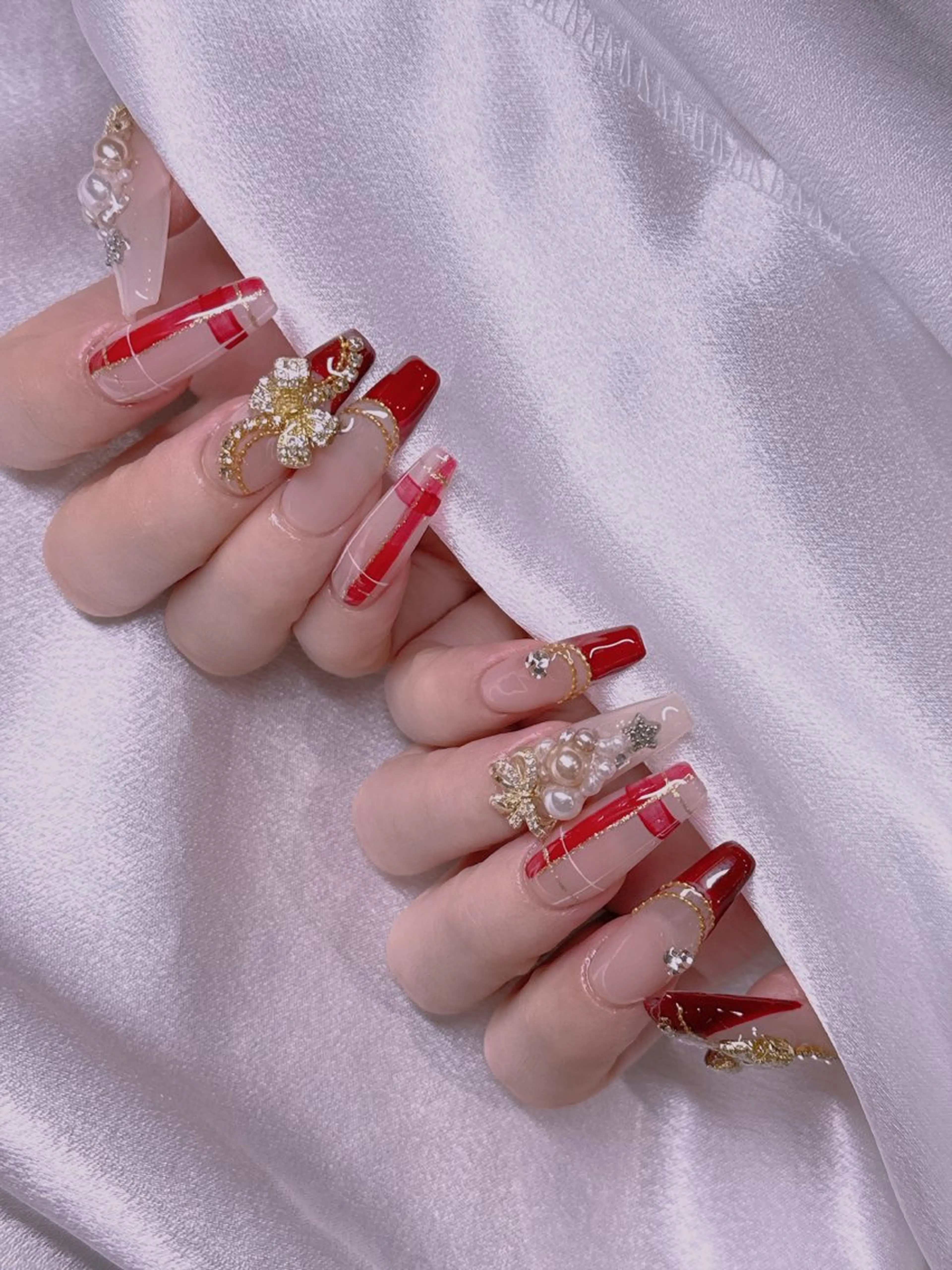 ネイル ハンドネイル 長さだし専門店 M2　rikaのネイルデザイン