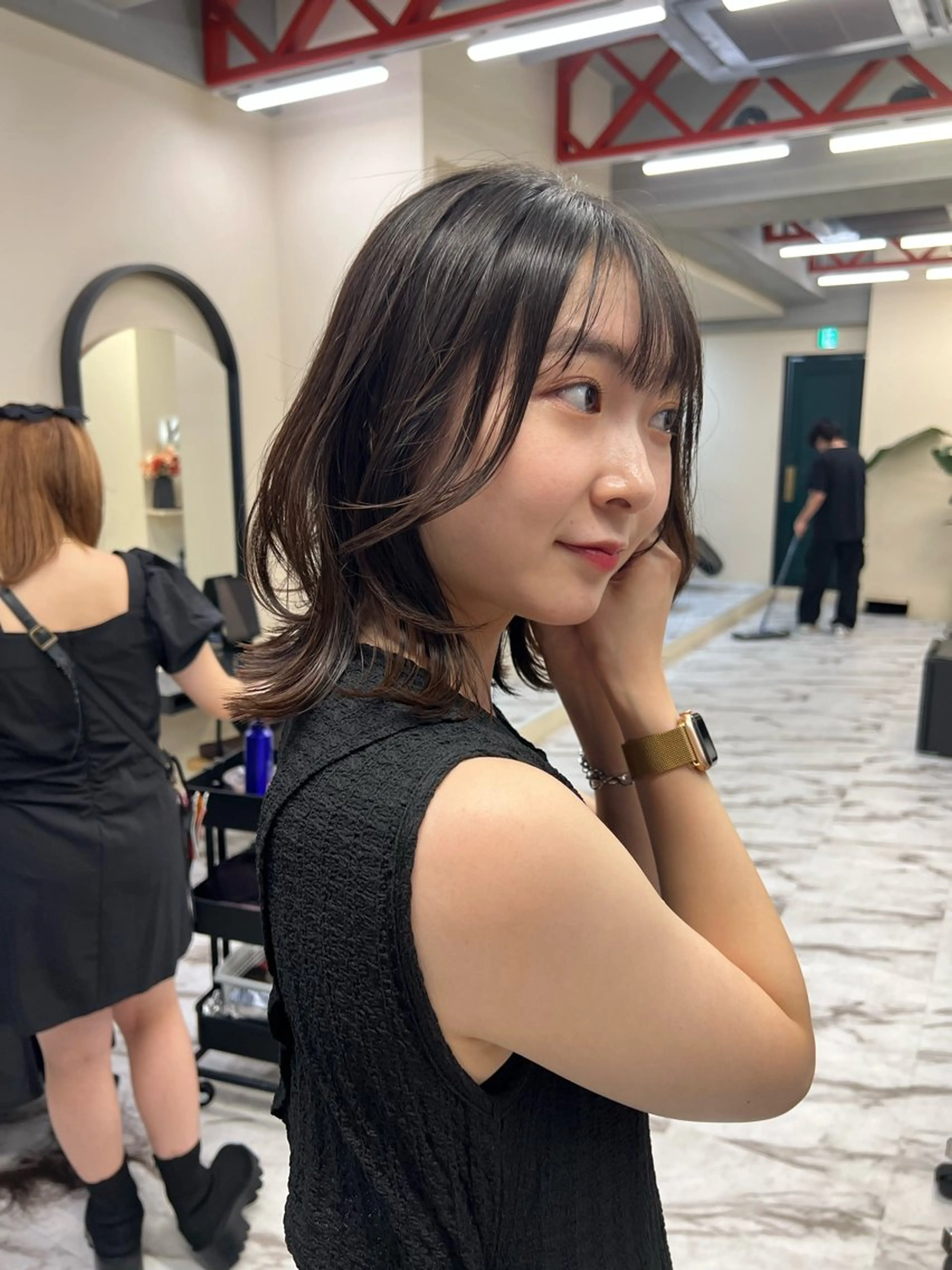 ミディアム ヘアアレンジ 髪質改善/縮毛矯正 鈴木裕介のヘアスタイル