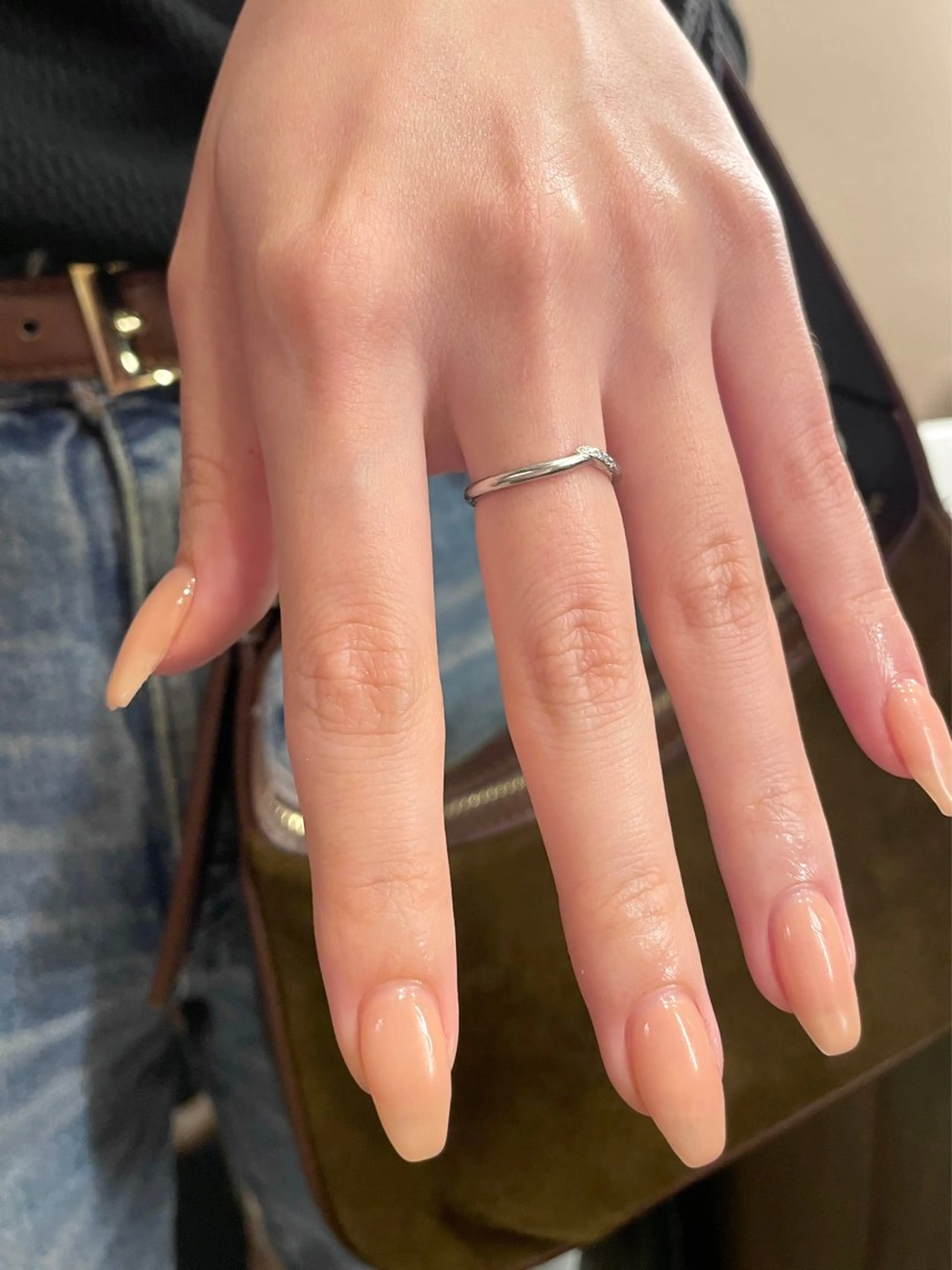 ネイル ジェルネイル ニュアンスネイル ワンカラーネイル シンプルネイル ハンドネイル sususu駒澤大学 Azusaのネイルデザイン