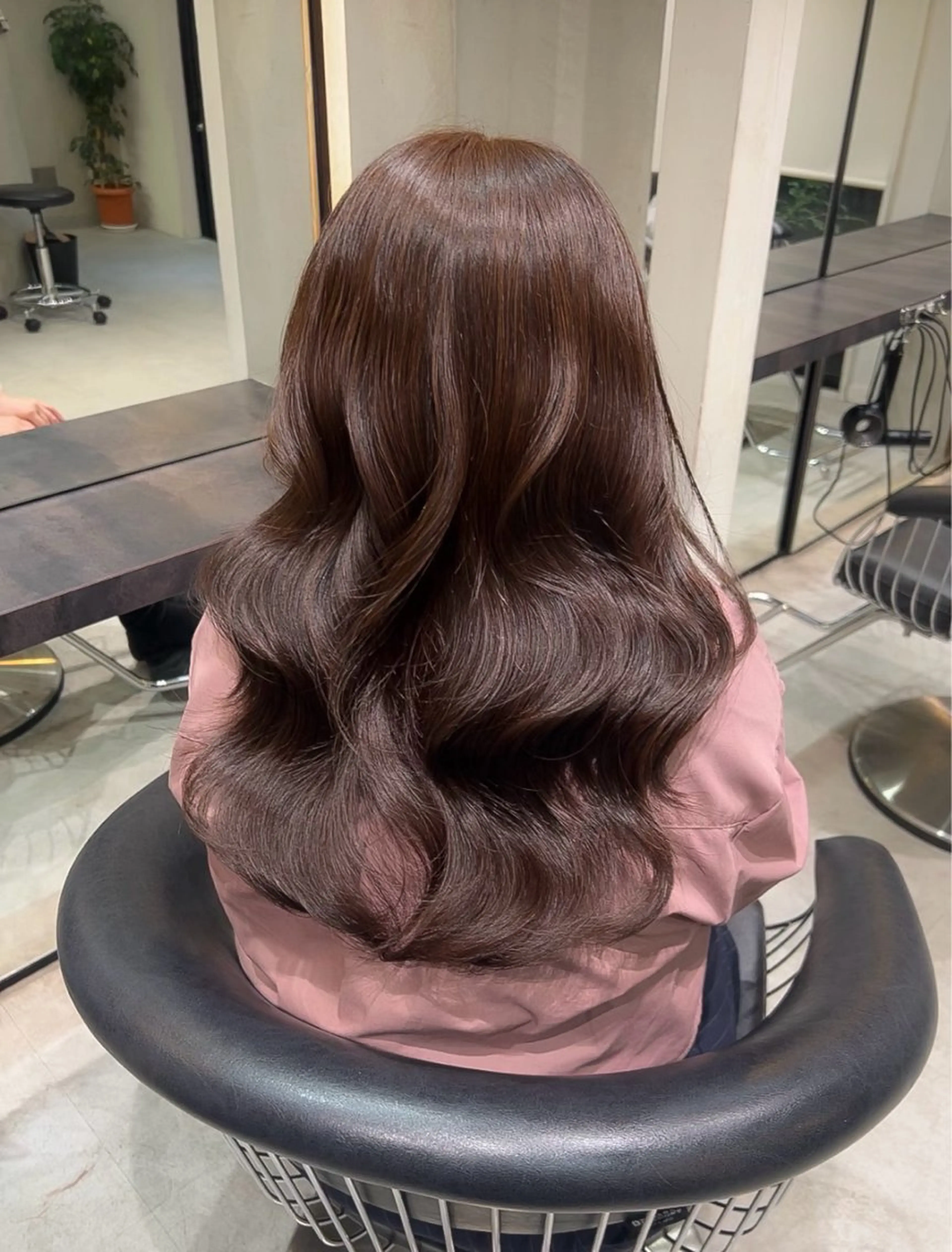 ロング カラー ブラウンカラー チョコレートブラウン 縮毛矯正 韓国ヘアー/ 鈴木将輝のヘアスタイル