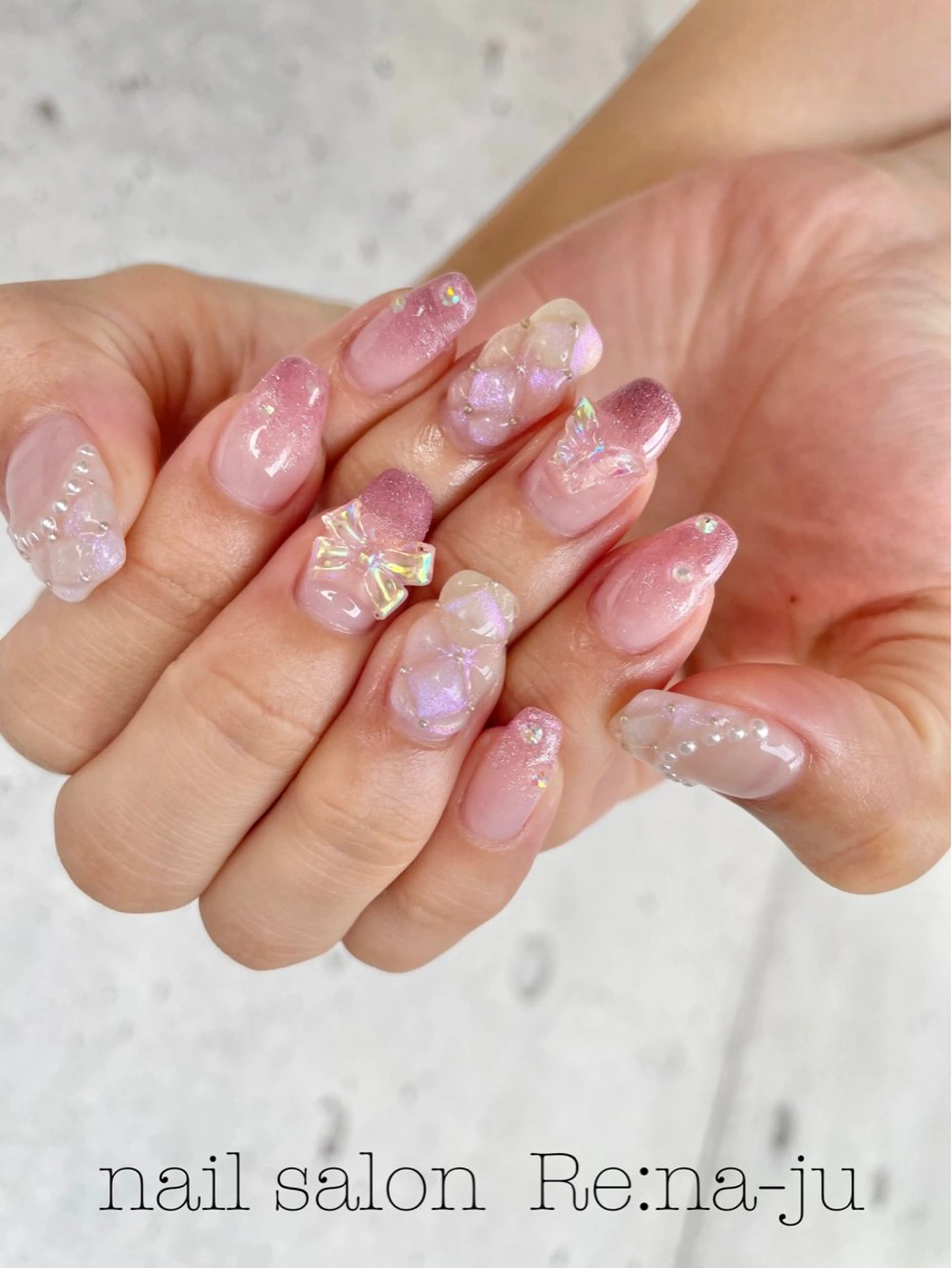 ネイル 持ち込み Rena-ju キャサディのネイルデザイン