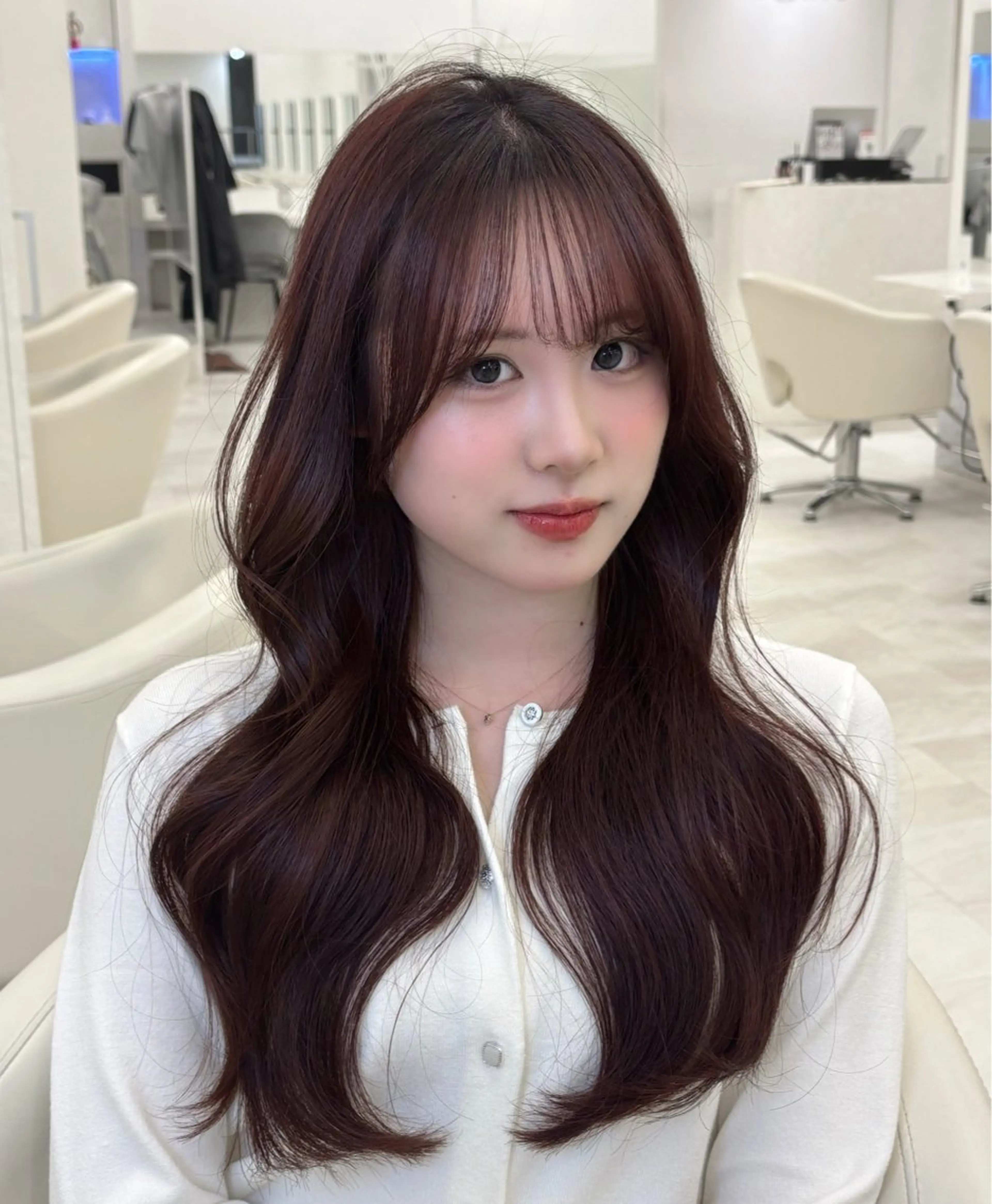 【ミニモ学割】似合わせカット🇰🇷+ケアカラー+超音波クイックトリートメント✨️【韓国レイヤー/ハッシュ/博多】の写真