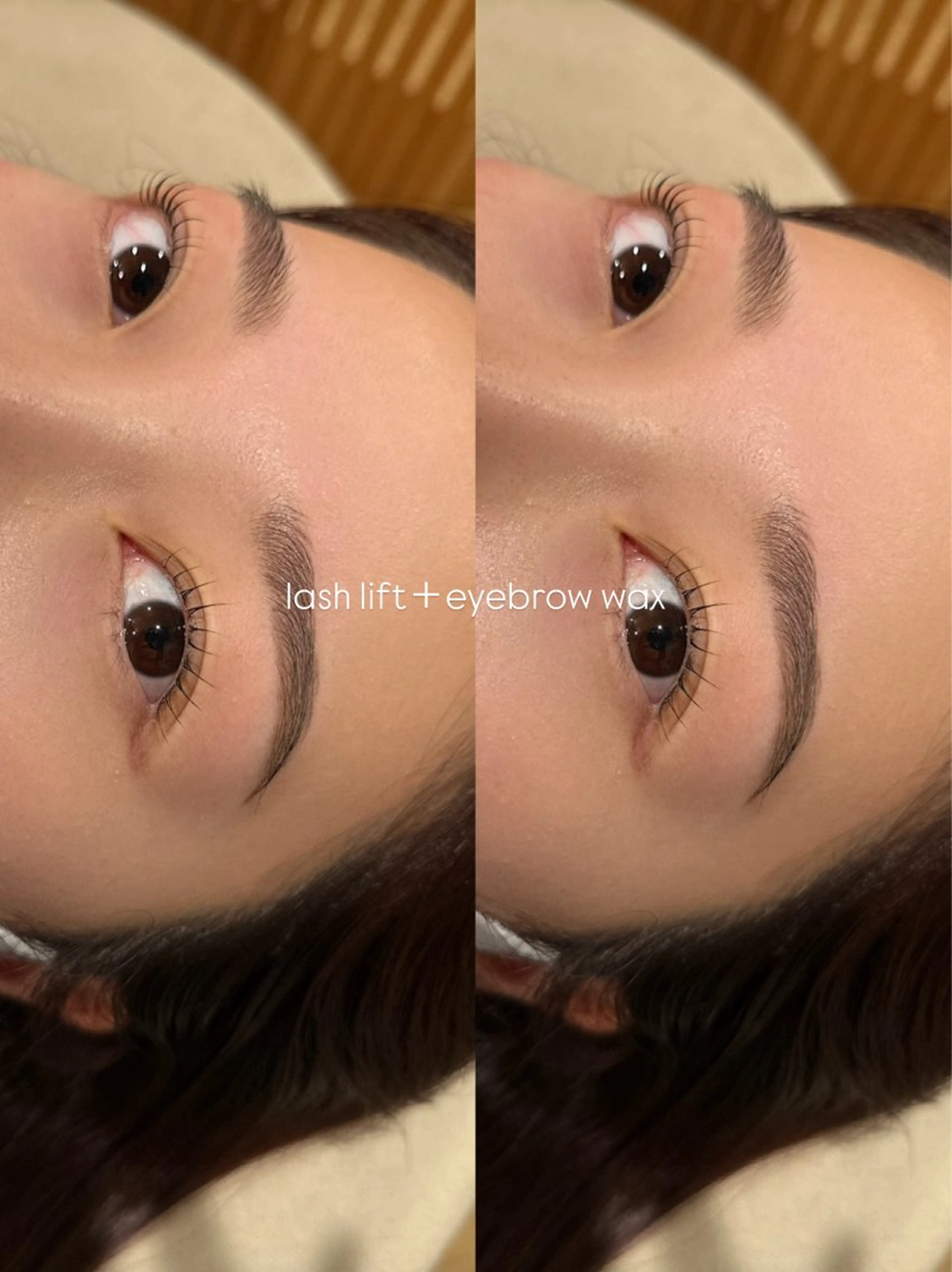 まつ毛パーマ＋アイブロウワックスの写真