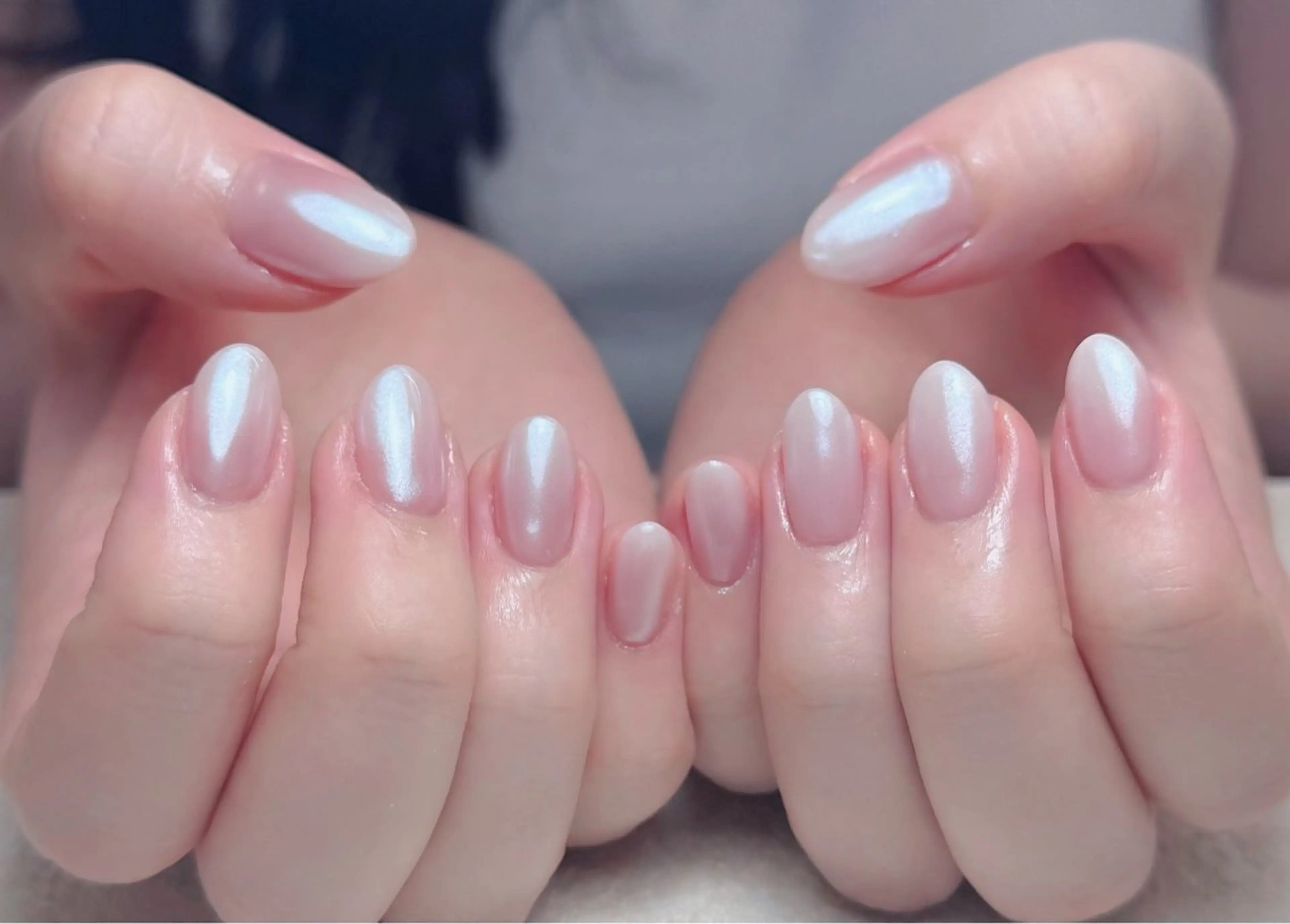 ネイル アートネイル 長さ出し フレンチネイル ジェルネイル ガーリー ハンドネイル 中野駅から2分 MEO NAILのネイルデザイン