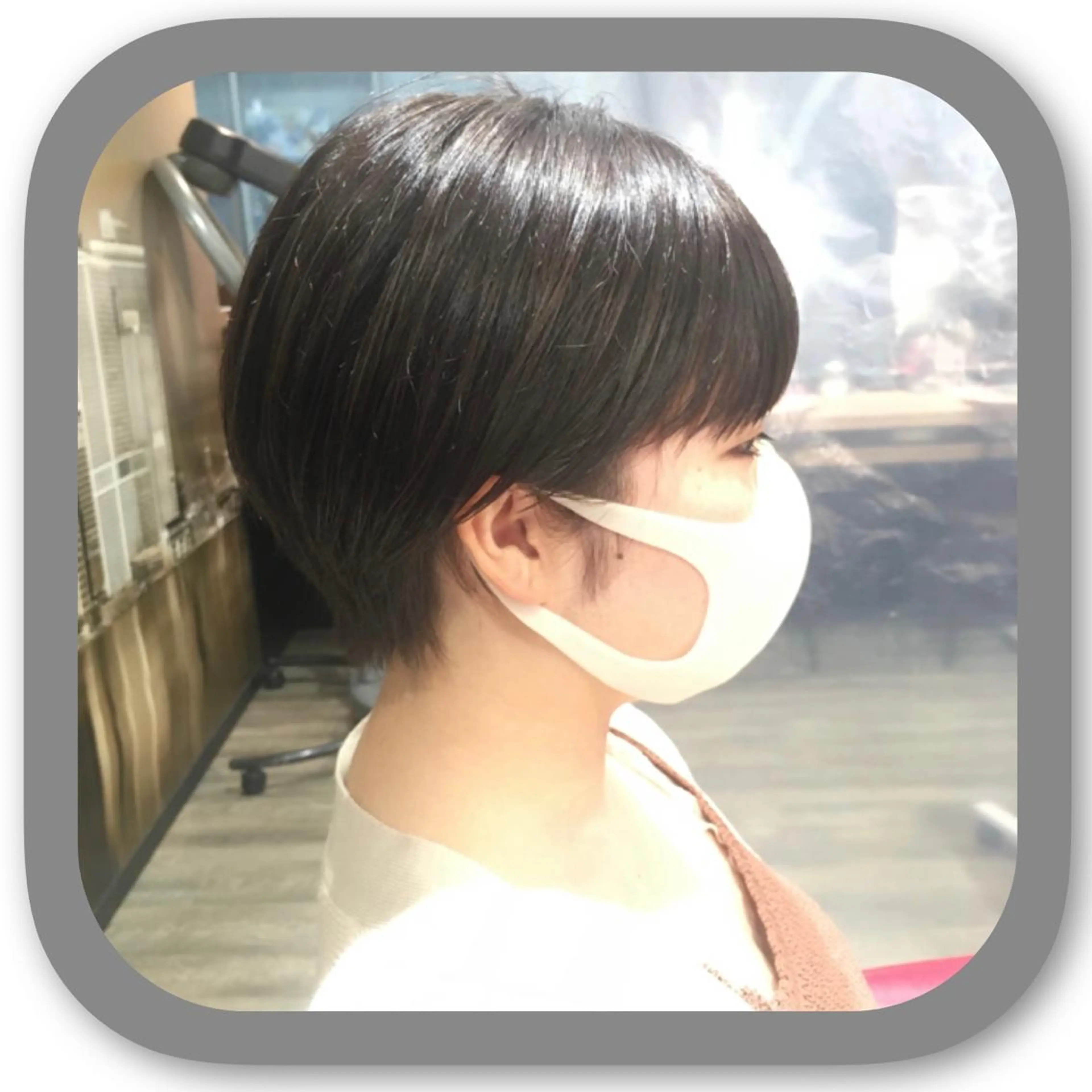 ショート アッシュ ボブ 髪質改善 レイヤーカット ショートヘア カット ショート〜ミディアム 喜多司のヘアスタイル