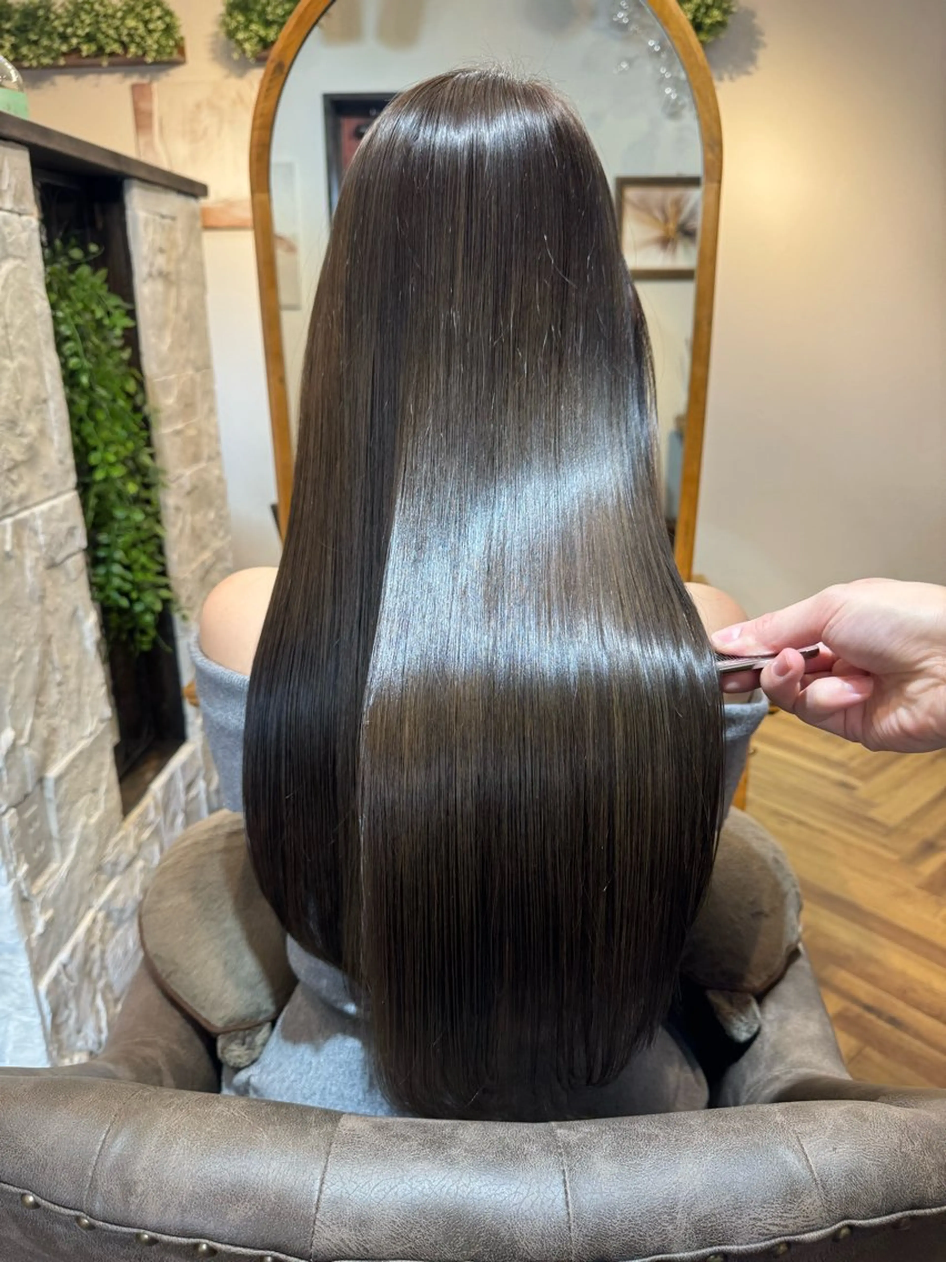 ロング カット 縮毛矯正 トリートメント 伏田 遼馬のヘアスタイル