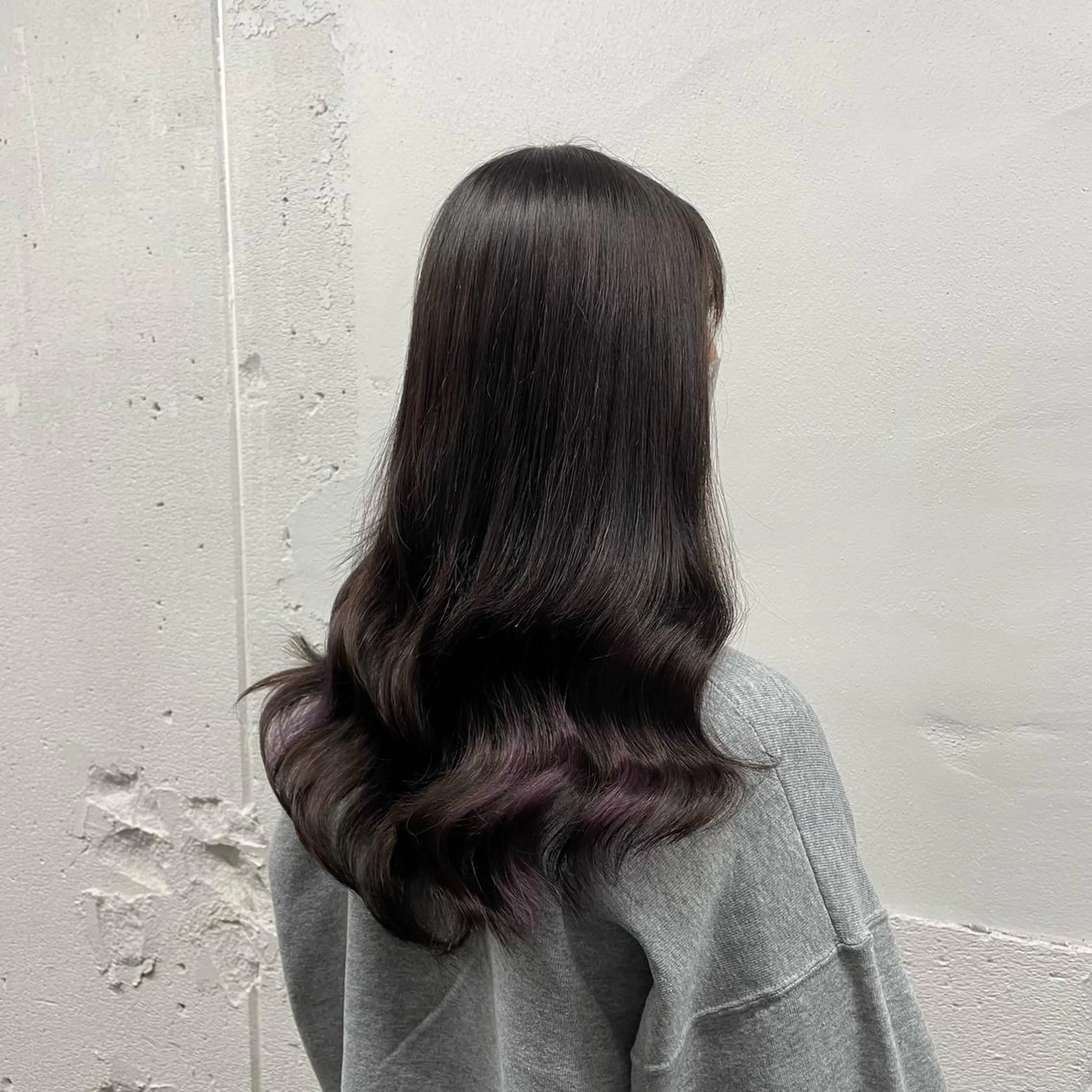 ロング カラー シールエクステ バレイヤージュ ミストバング ダブルカラー  フェイスフレーミング ヘアカラー エクステ 🧡艶髪ちゅるん髪 🫧🧡YUKI❄️のヘアスタイル