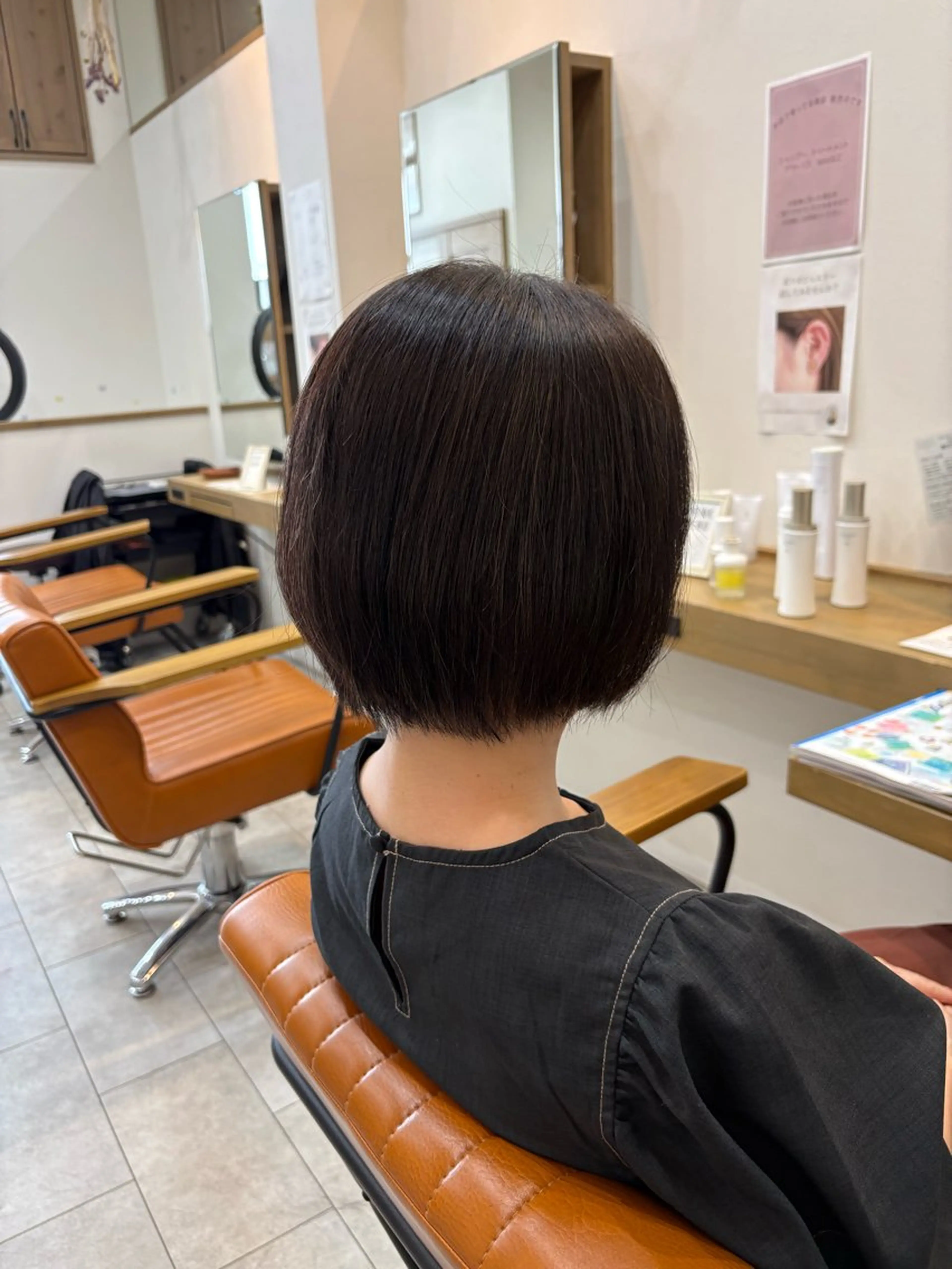 ショート カット 縮毛矯正 千々和 杏夏のヘアスタイル