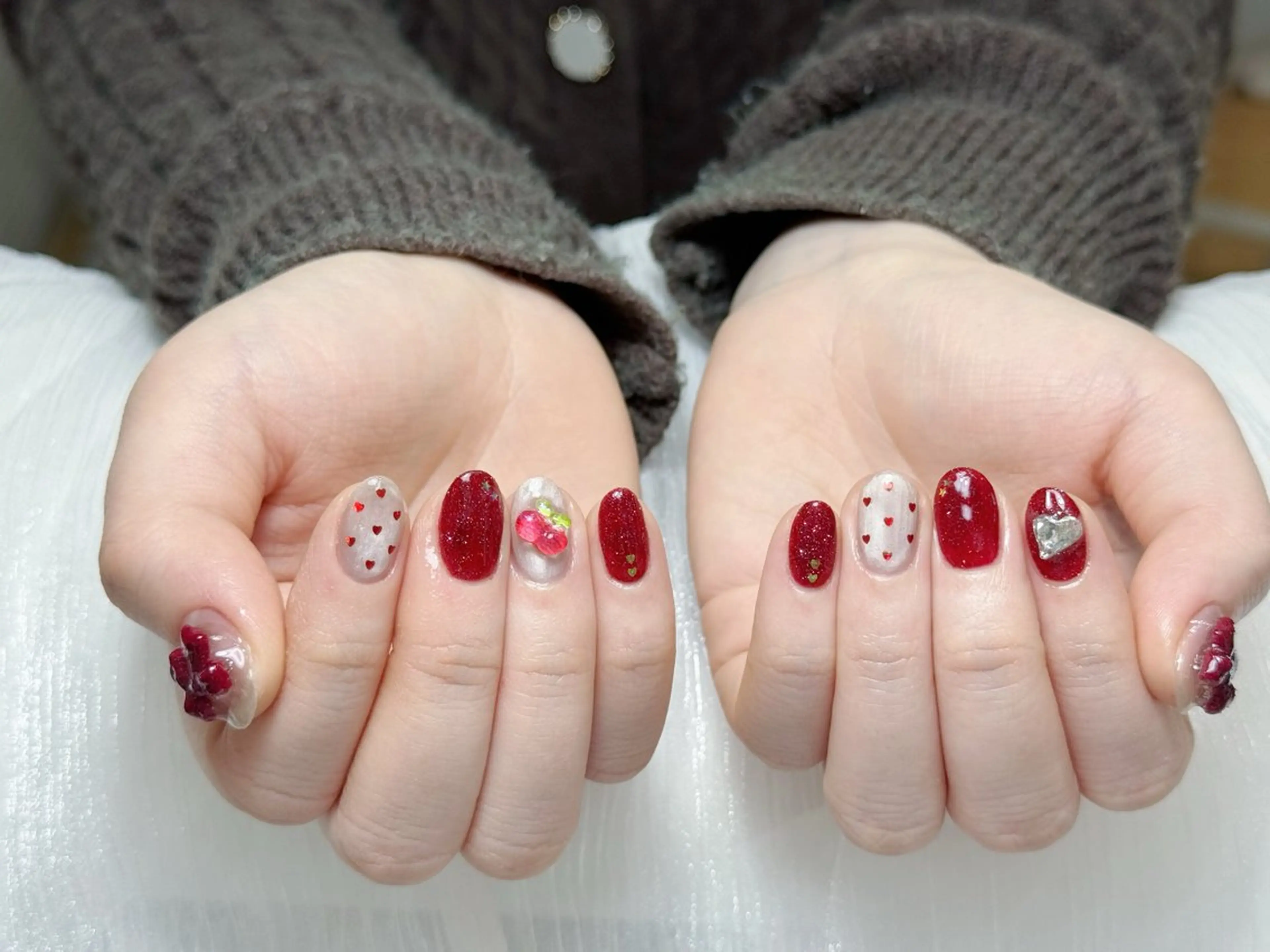 ネイル アートネイル フレンチネイル ジェルネイル キラキラネイル ニュアンスネイル Ryu Nail YukiChanのネイルデザイン