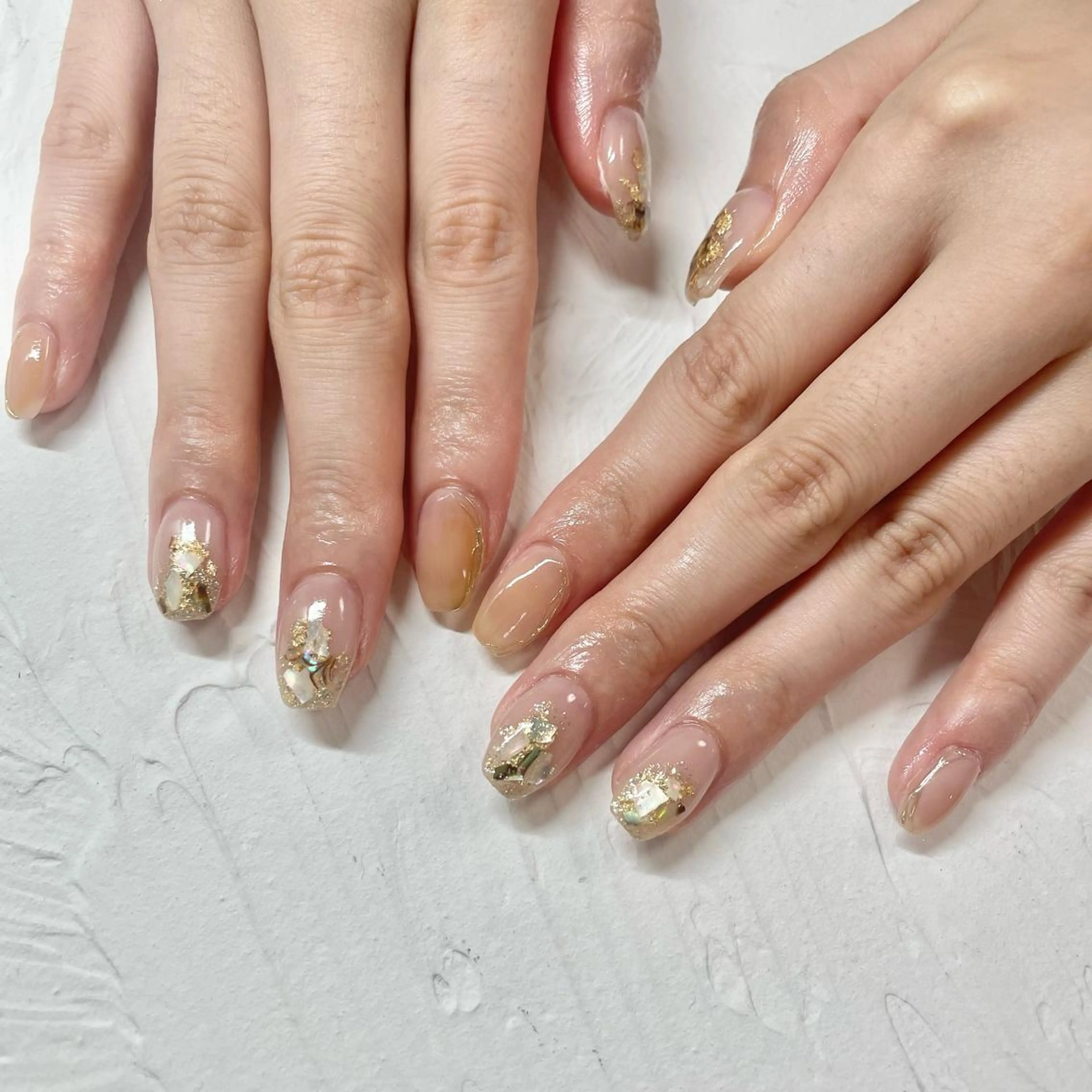 ネイル ニュアンスネイル シンプルネイル ハンドネイル フットネイル 🎀AYAKO 🎀中韓ネイルのネイルデザイン