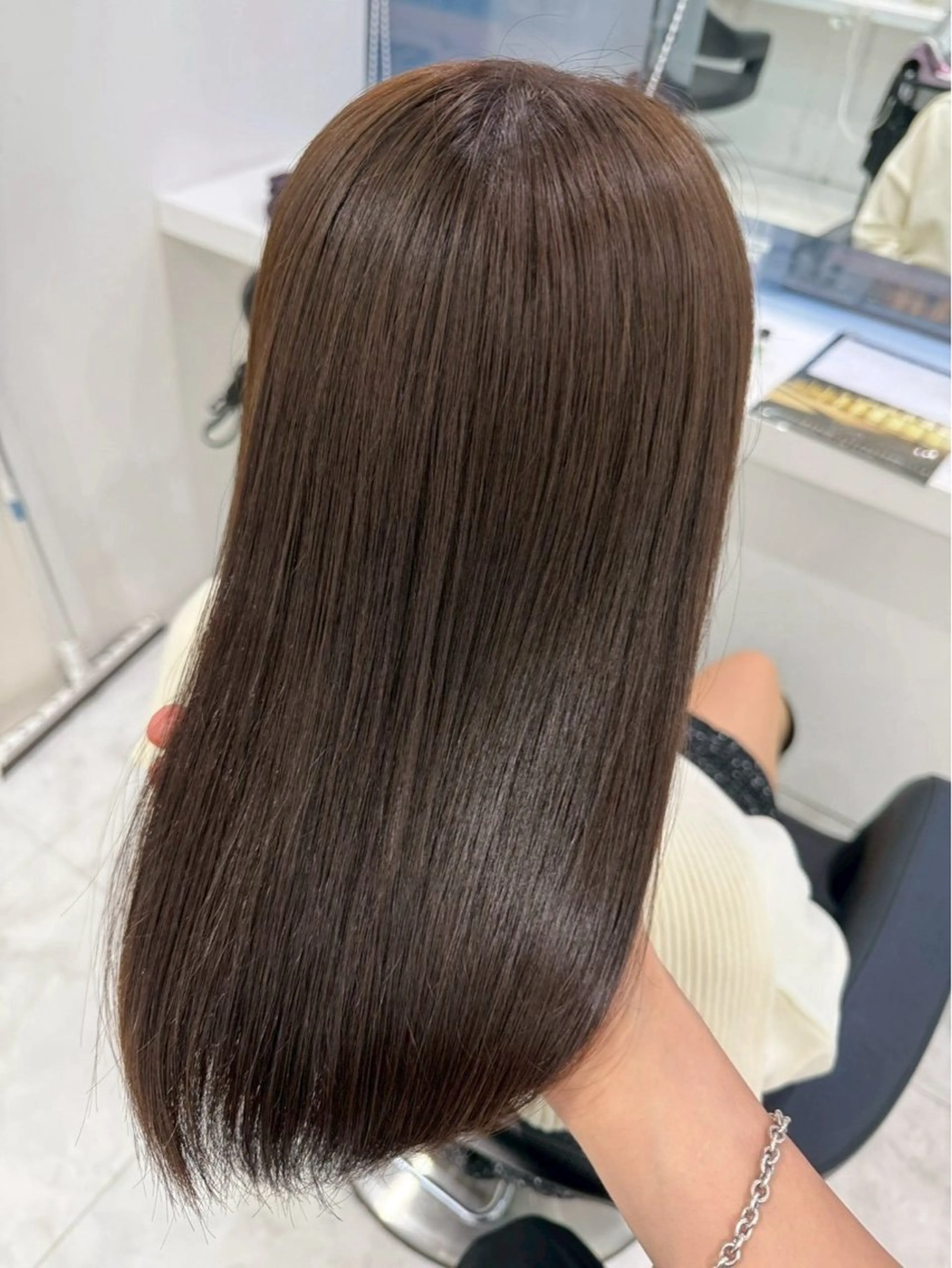 ロング ヘアカラー トリートメント 韓国ワンホン透明感 カラー✨🖤ここあのヘアスタイル