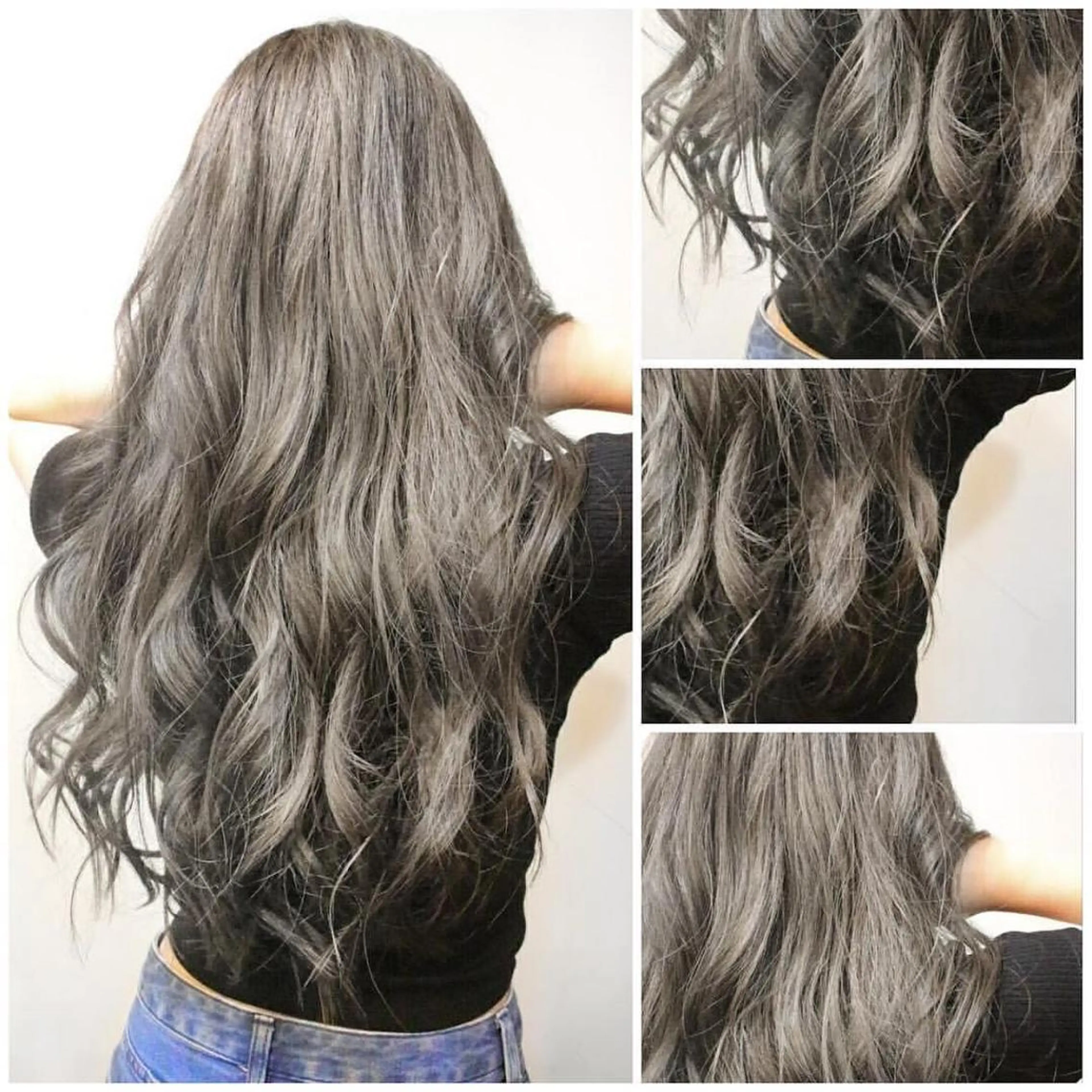 セミロング カラー ヘアアレンジ 透明感カラー グレージュ ヘアカラー トリートメント Shelltie Fiel (シェルティフィエル)所属・次世代シールエクステ 錦糸町 小泉 朋之のヘアスタイル