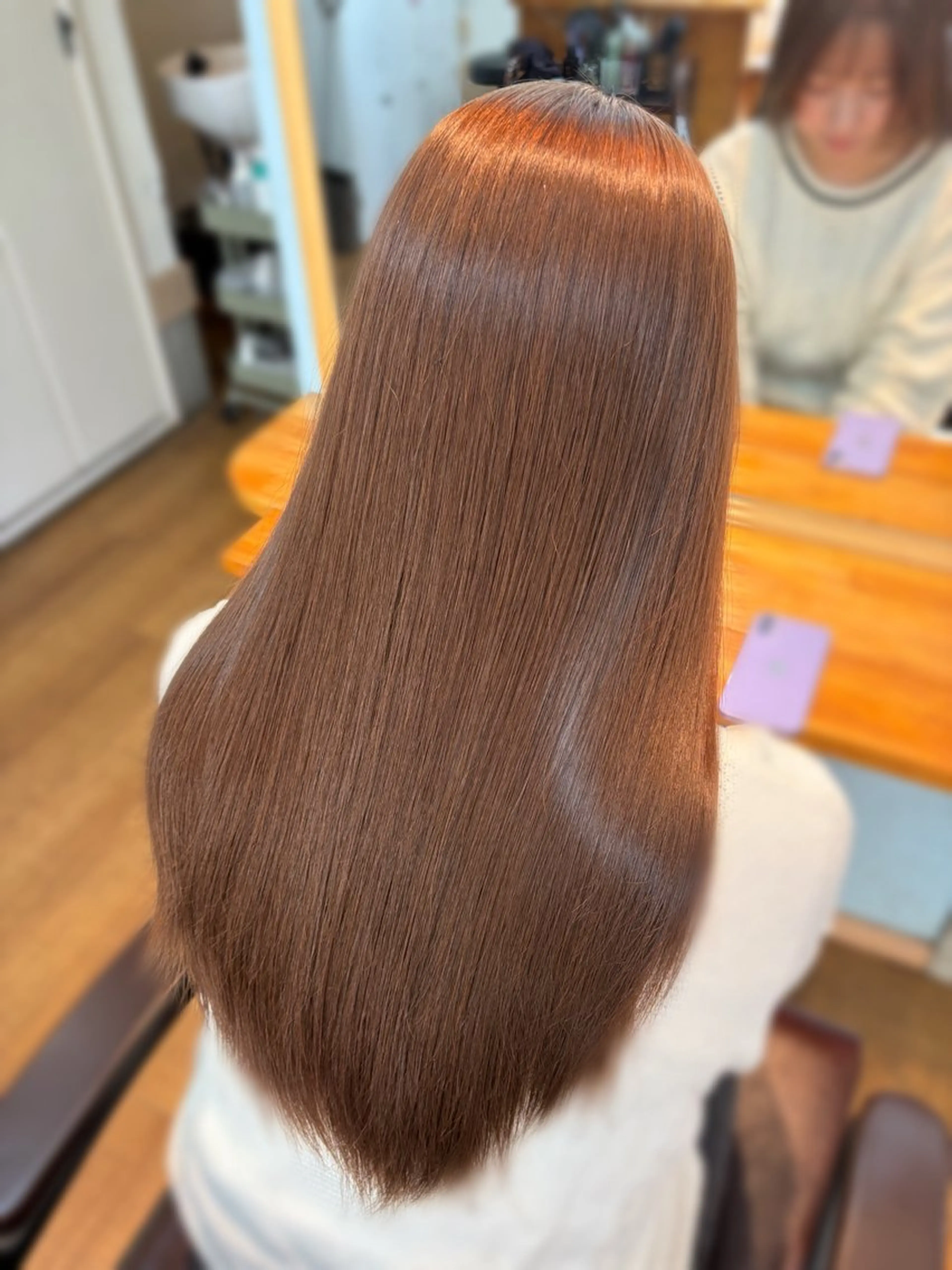 ロング カラー 🩶西 雪乃/透明感 くすみカラー🫧のヘアスタイル