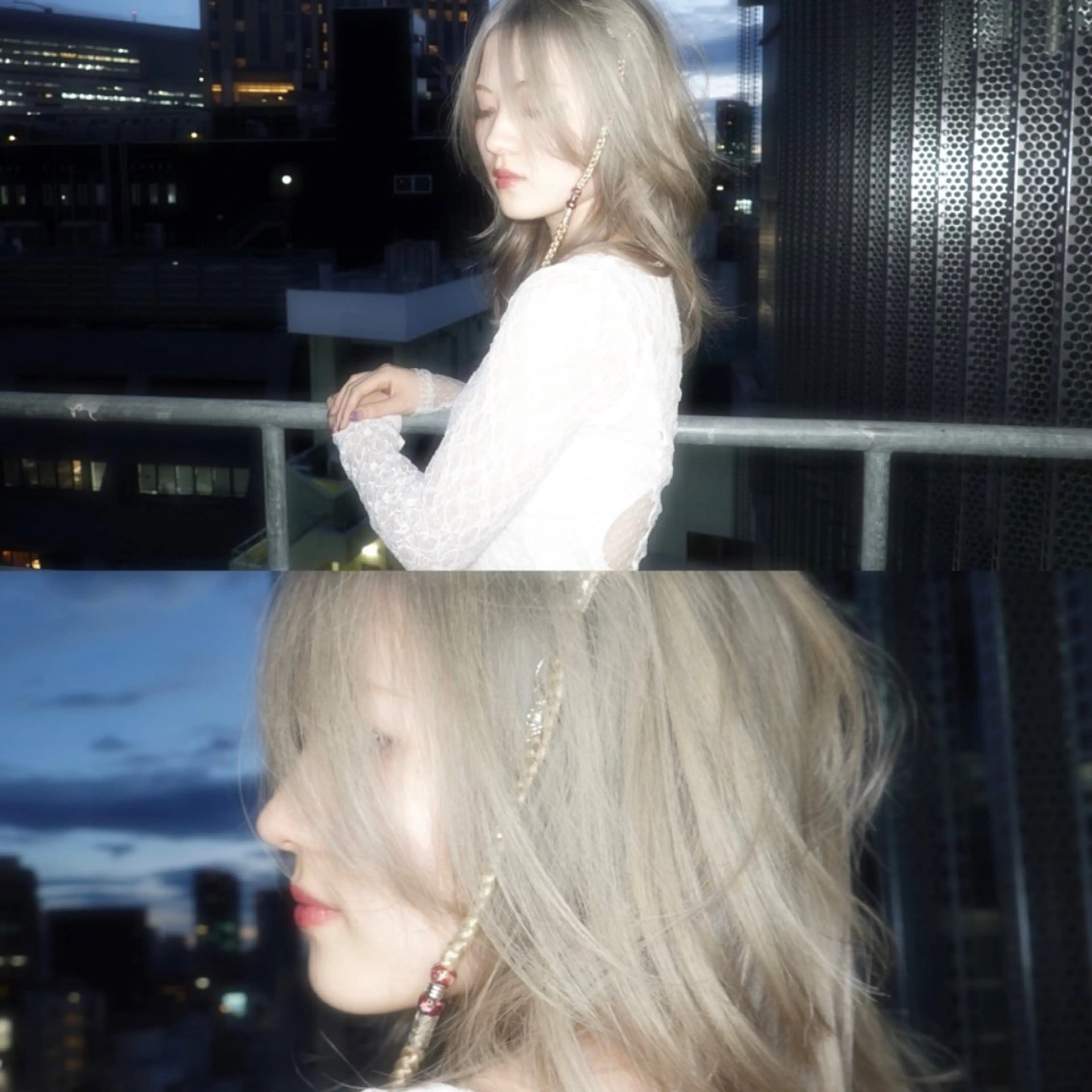 ロング カラー ヘアアレンジ bloc japon所属・ﾌﾞﾚｲｽﾞ˚✧₊⁎ ﾚｲﾔｰToriのヘアスタイル