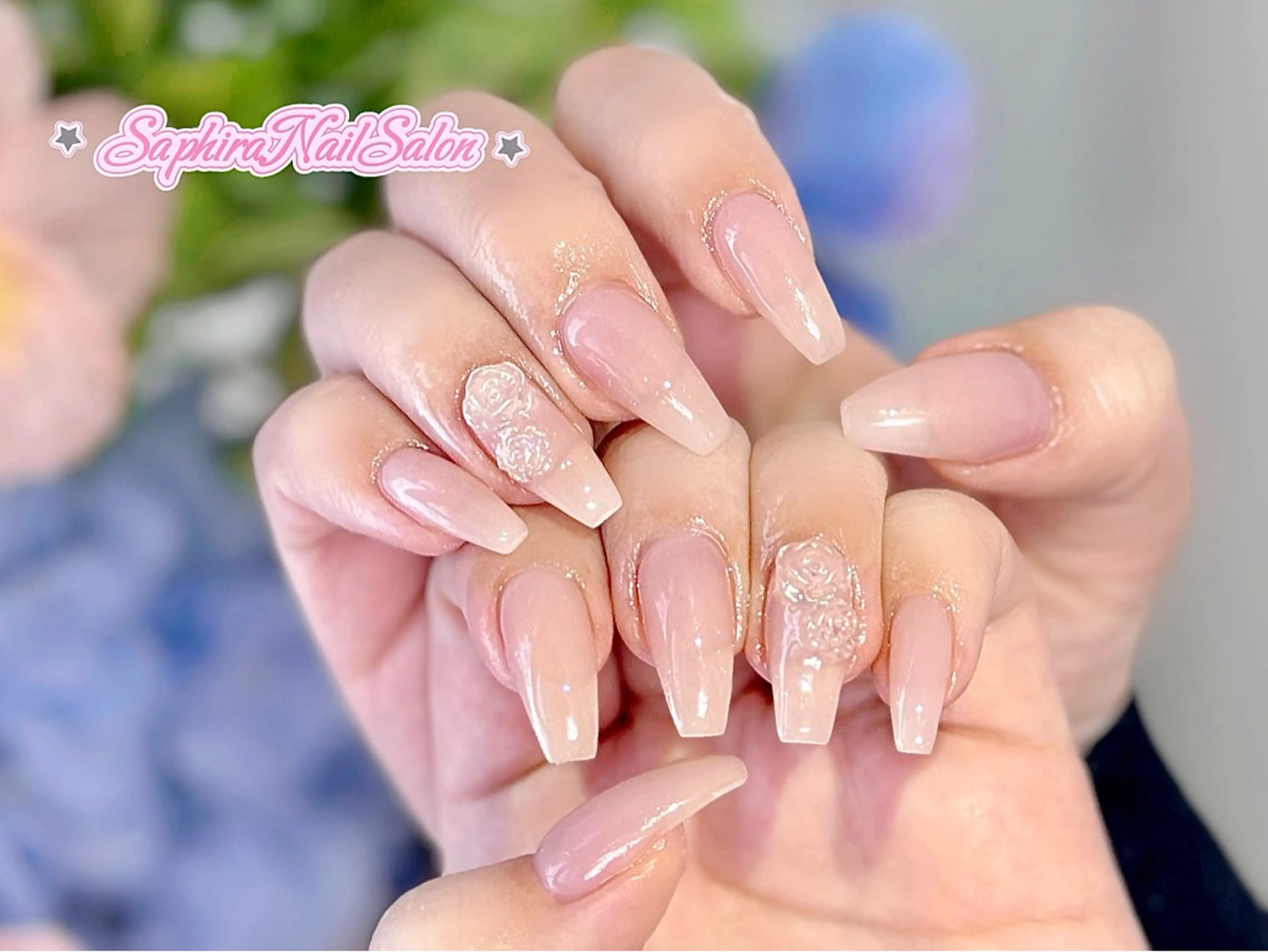 カラー ハンドネイル Saphiraネイル サロン錦糸町のネイルデザイン