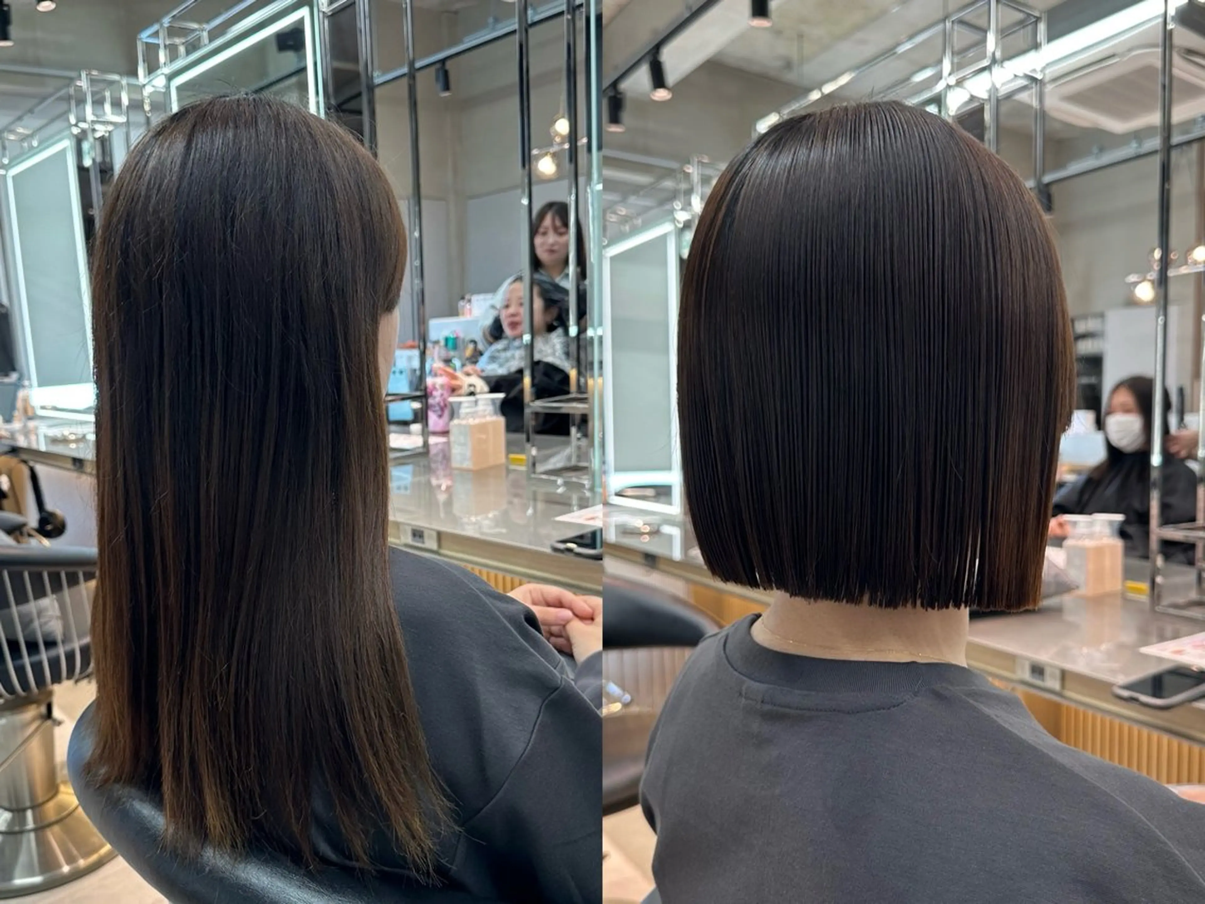 ミディアム カット 縮毛矯正 トリートメント ✨髪質改善特化✨副 店長椎葉信乃介のヘアスタイル