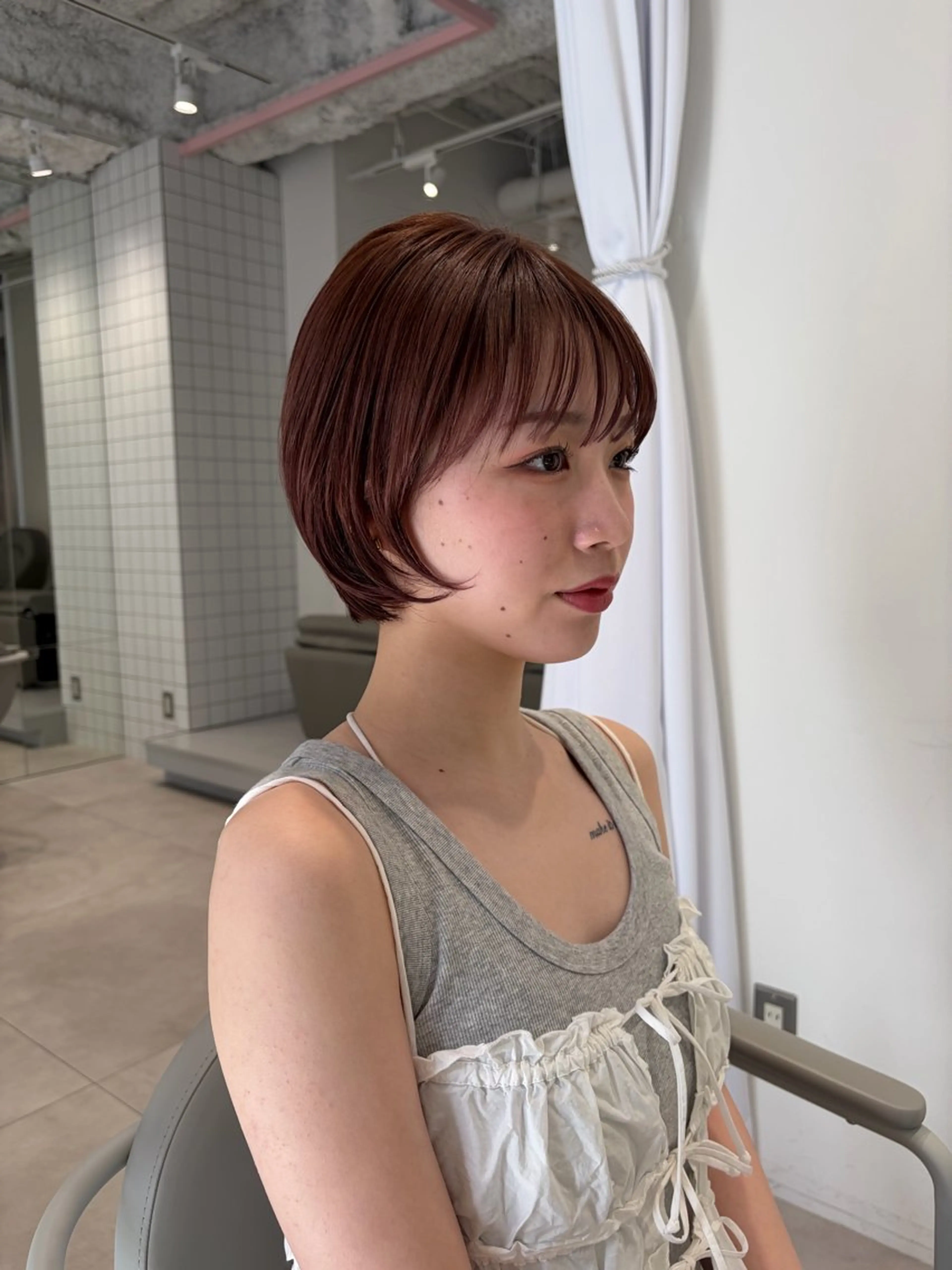 ショート ショートヘア レイヤー♡ 石川優奈のヘアスタイル