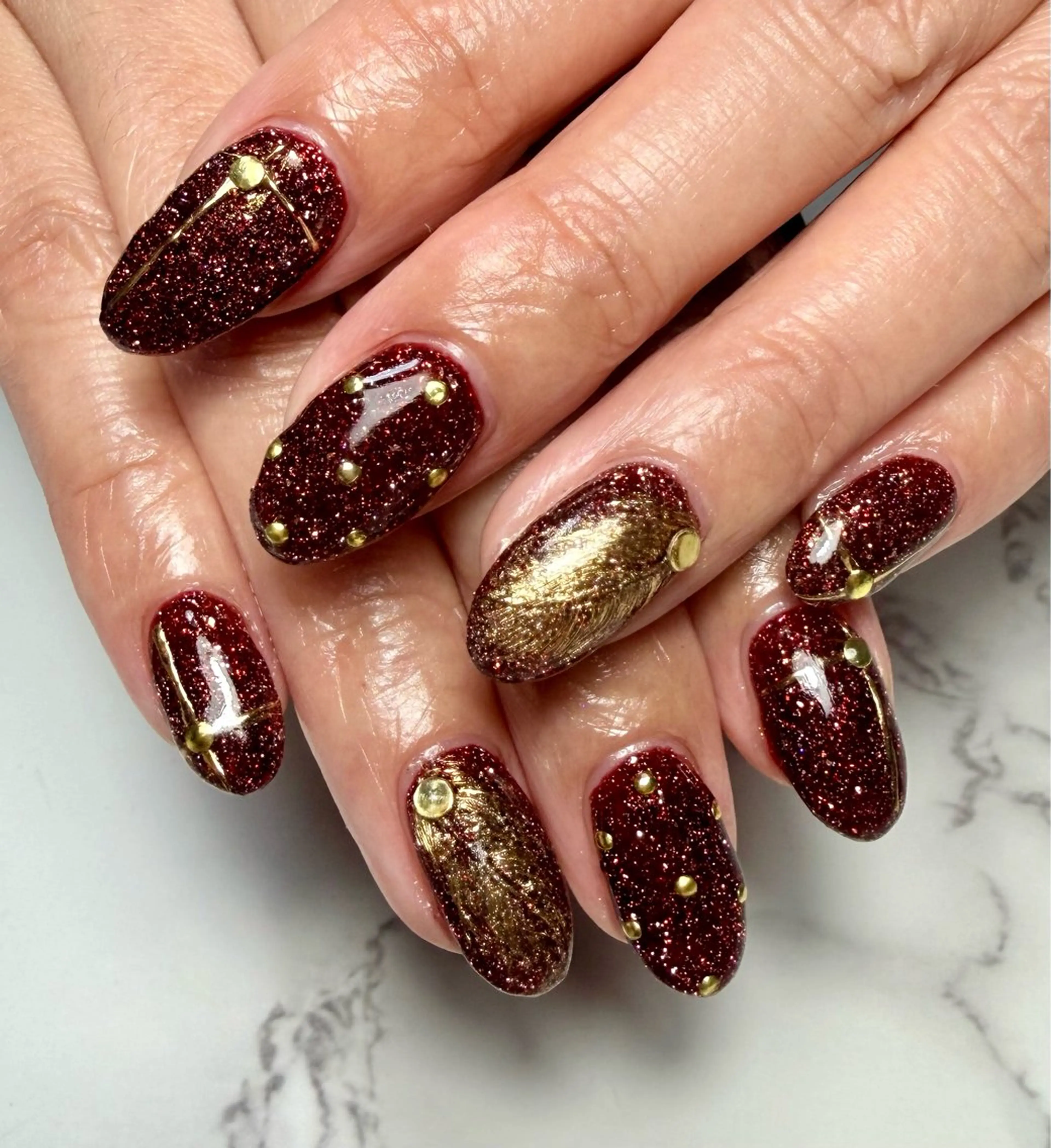 ネイル アートネイル チークネイル フラッシュネイル フラッシュマグ フレンチネイル Mai’s nailのネイルデザイン