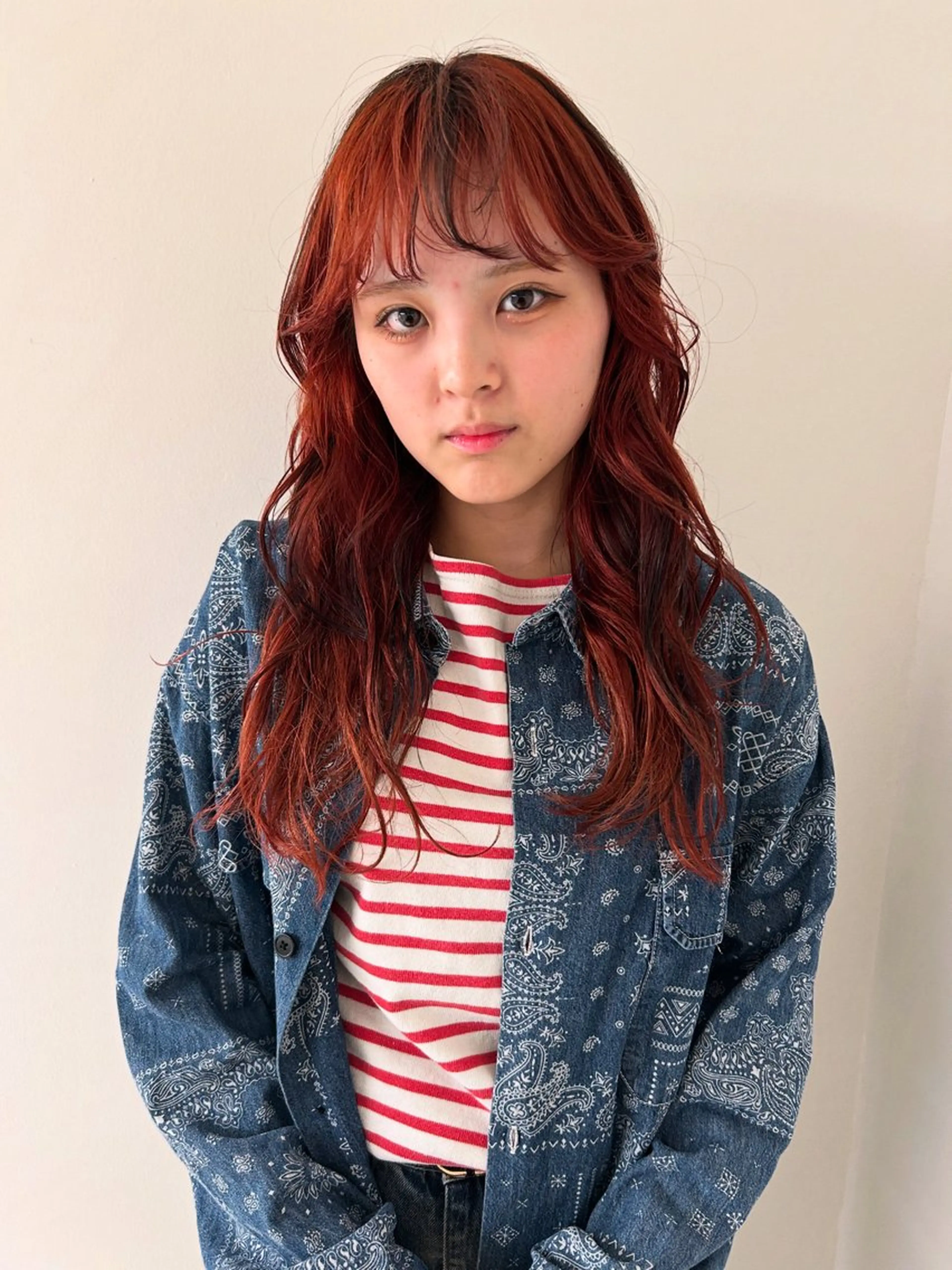 ロング カラー ヘアカラー トリートメント ケアパーマ/ケアブリ ーチdaisukeのヘアスタイル