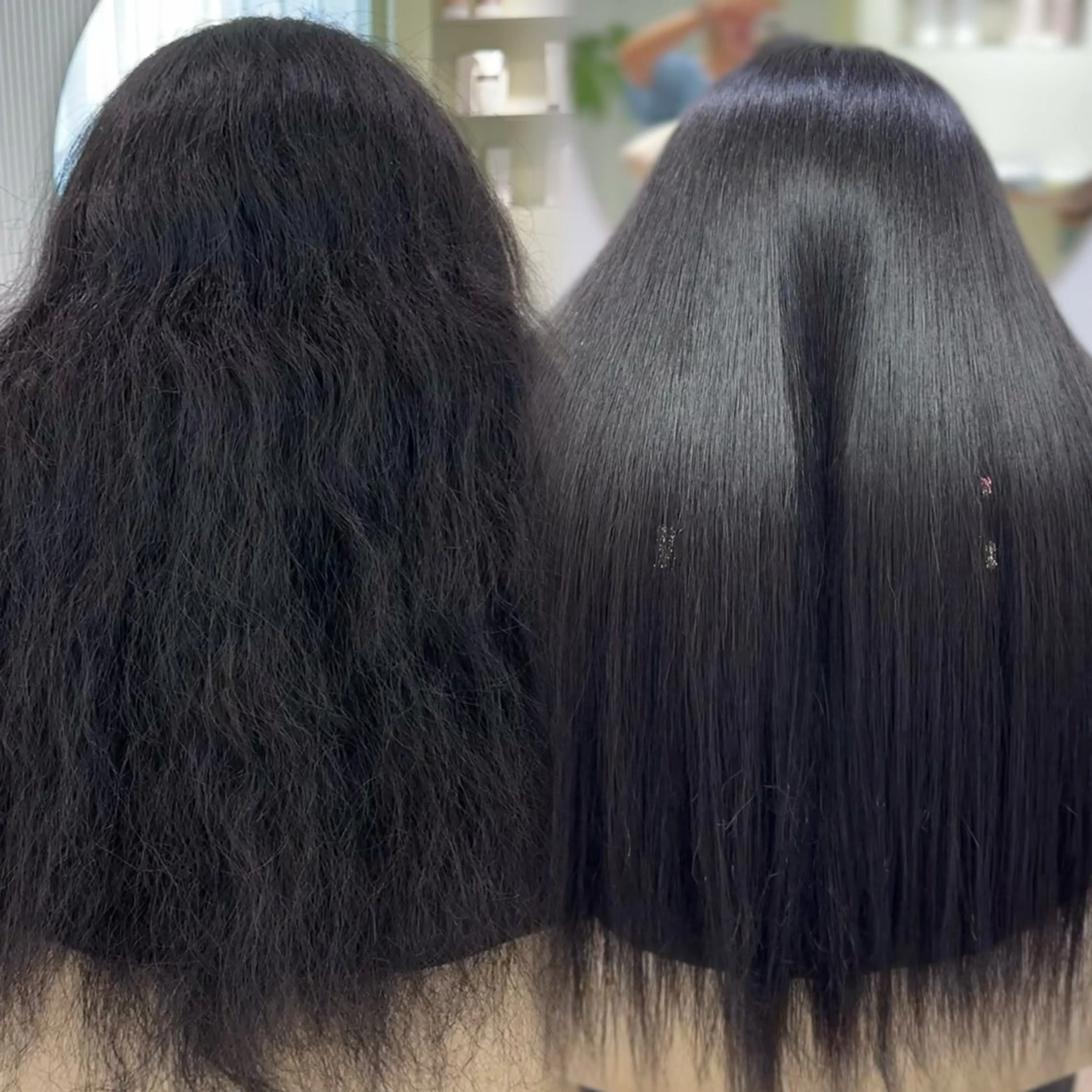 ロング 縮毛矯正 トリートメント ulu名古屋栄所属・落合しほ/韓国ヘア/ 髪質改善/縮毛矯正のヘアスタイル