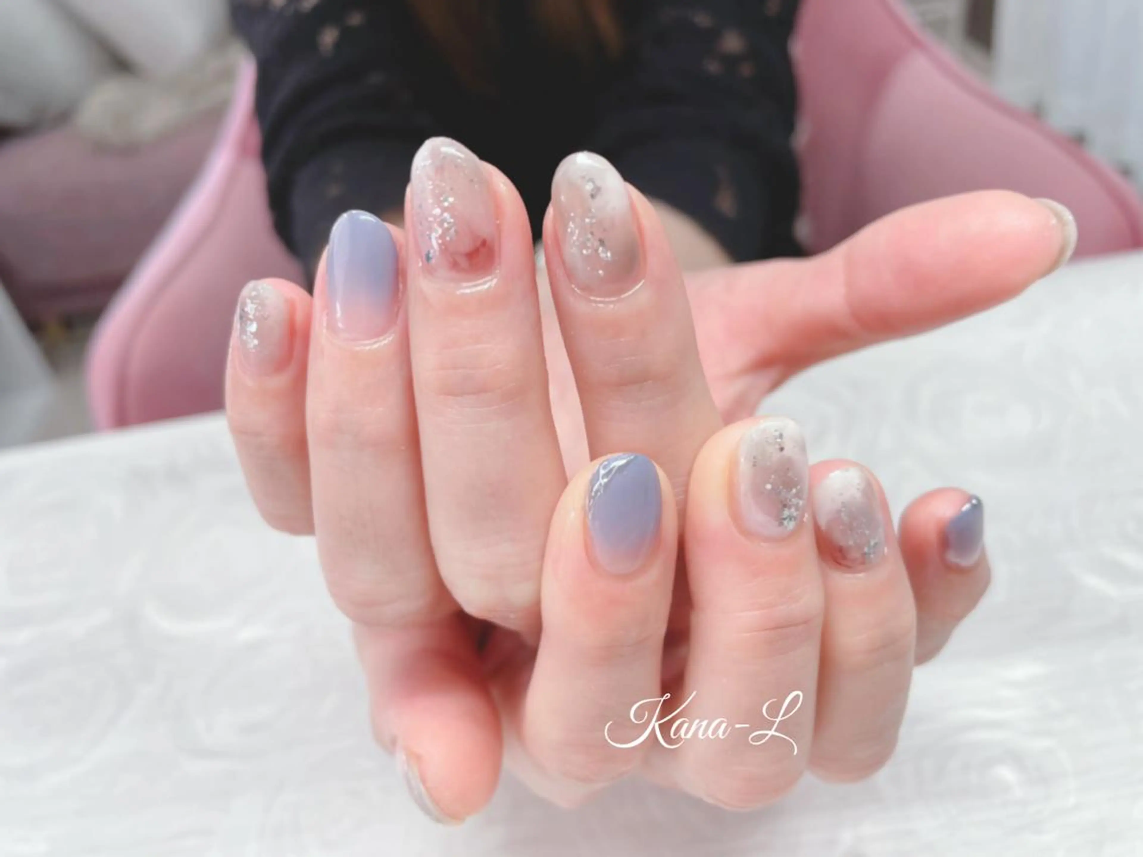 カラー ネイル ニュアンスネイル 芦辺 香奈のネイルデザイン