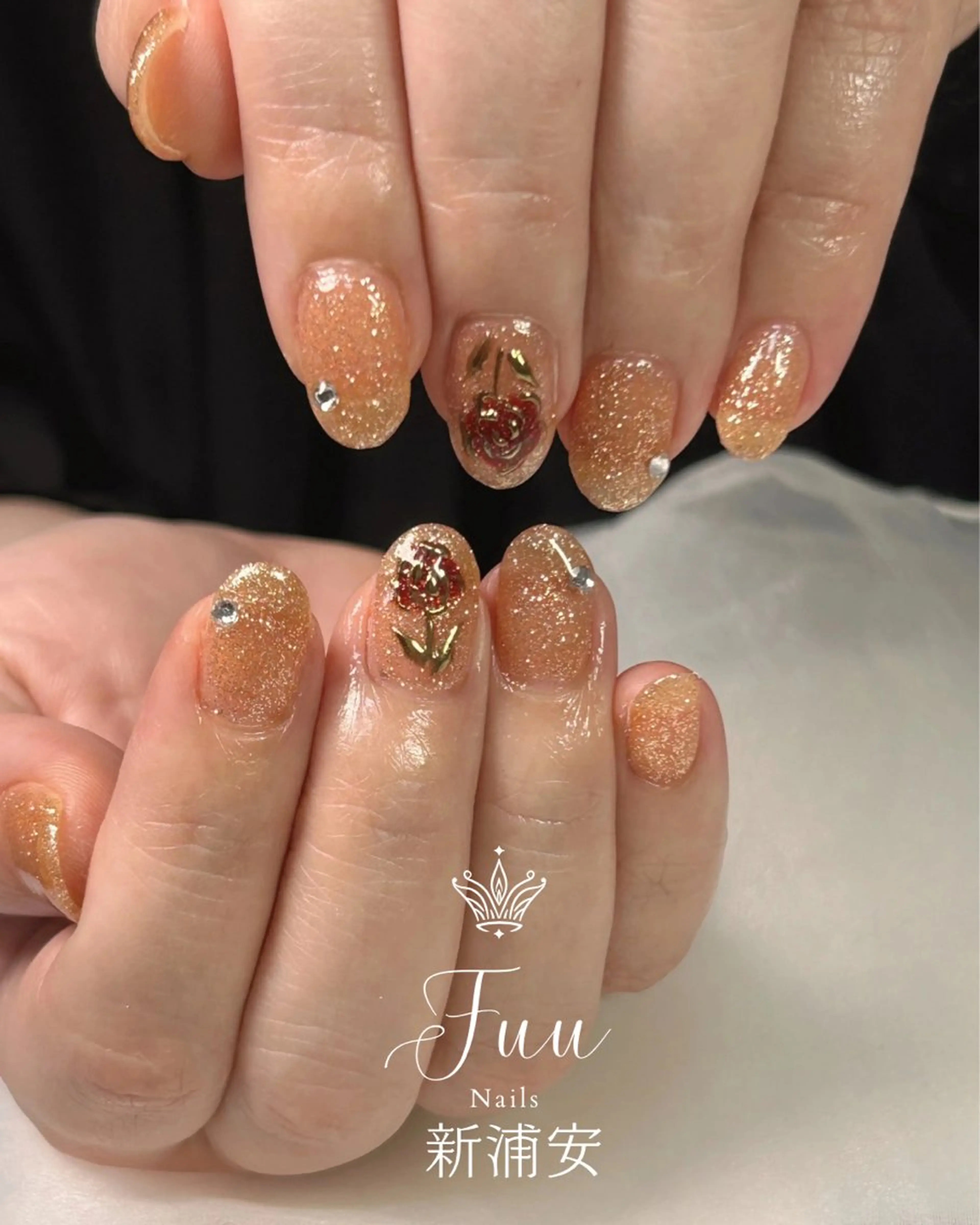 ネイル アートネイル フラワーネイル マグネットネイル ミラーネイル ニュアンスネイル 犬のいるネイルサロン Fuu nailsのネイルデザイン