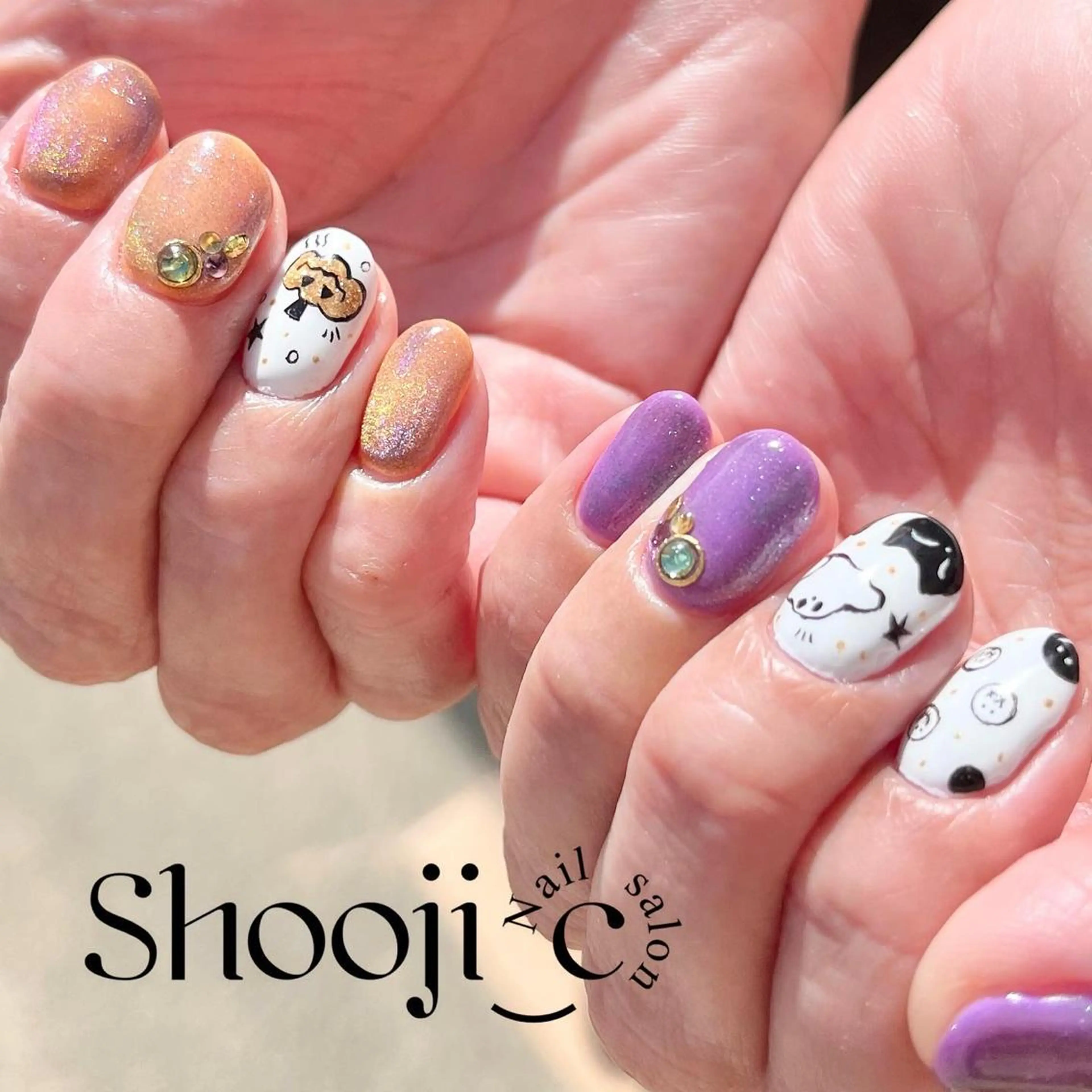 ネイル アートネイル ジェルネイル マグネットネイル Shooji_c Nail salonのネイルデザイン