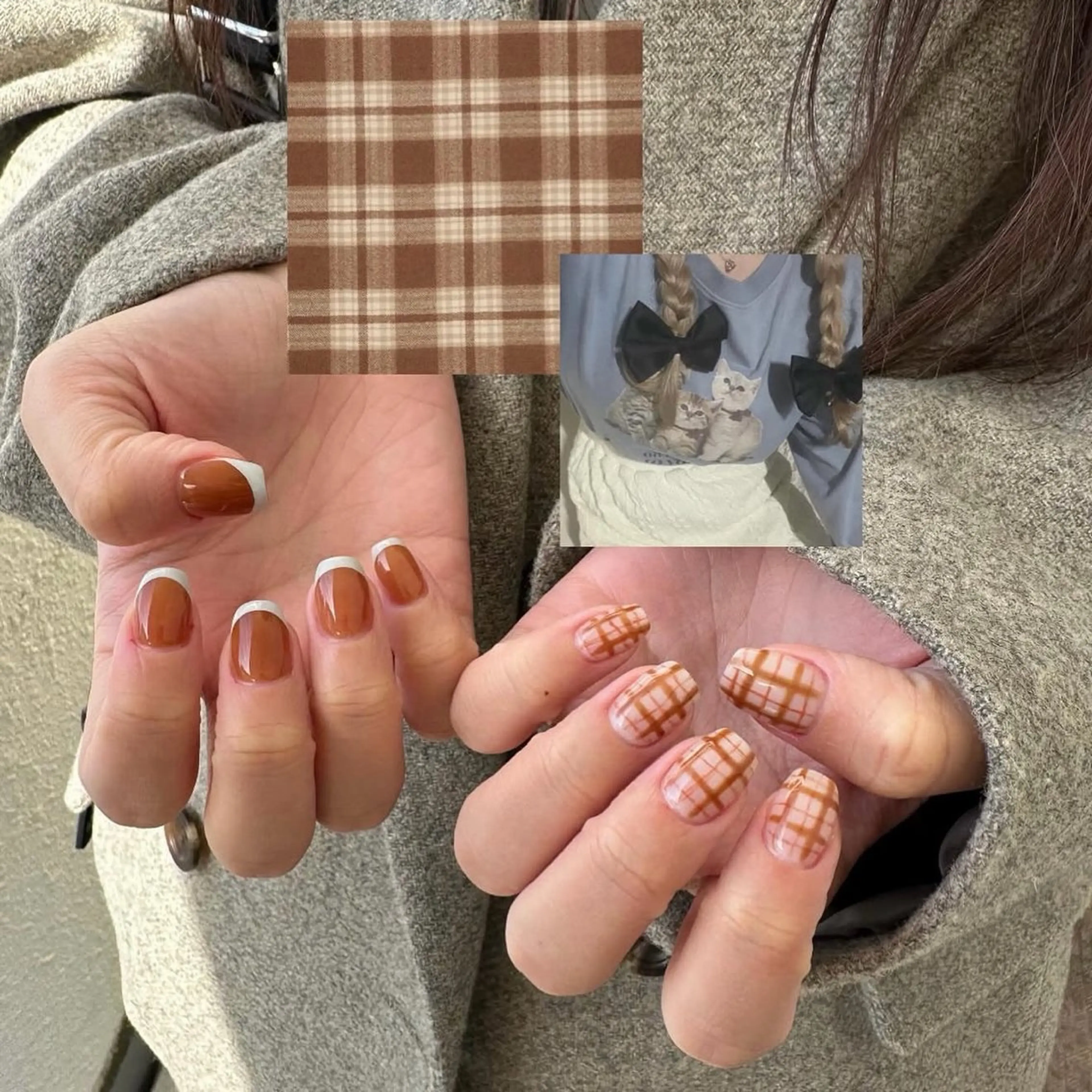 ネイル 𝙉𝙖𝙤🍓꒦꒷ Y2K / 韓国風のネイルデザイン